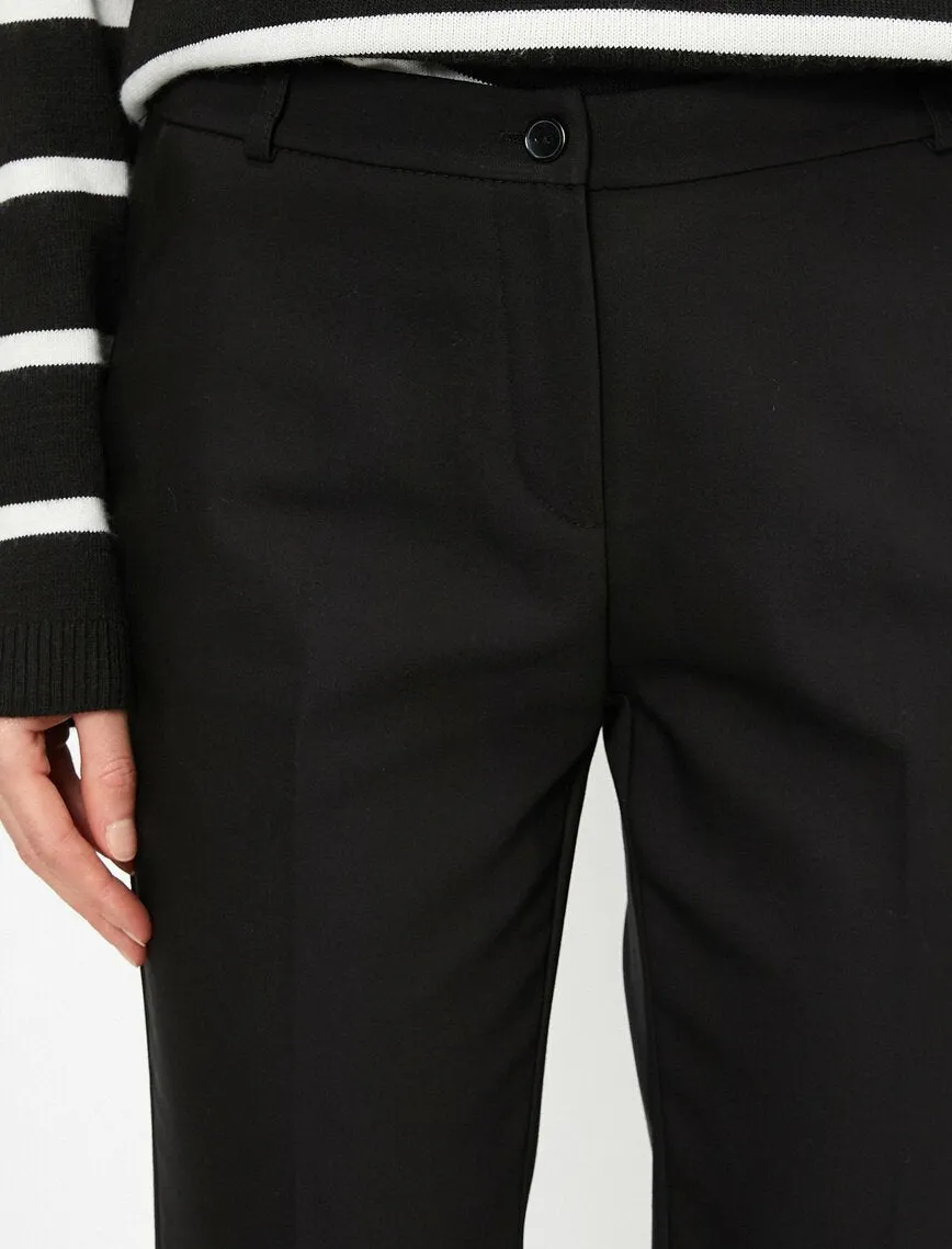 16348 Black Slim Fit Trousers