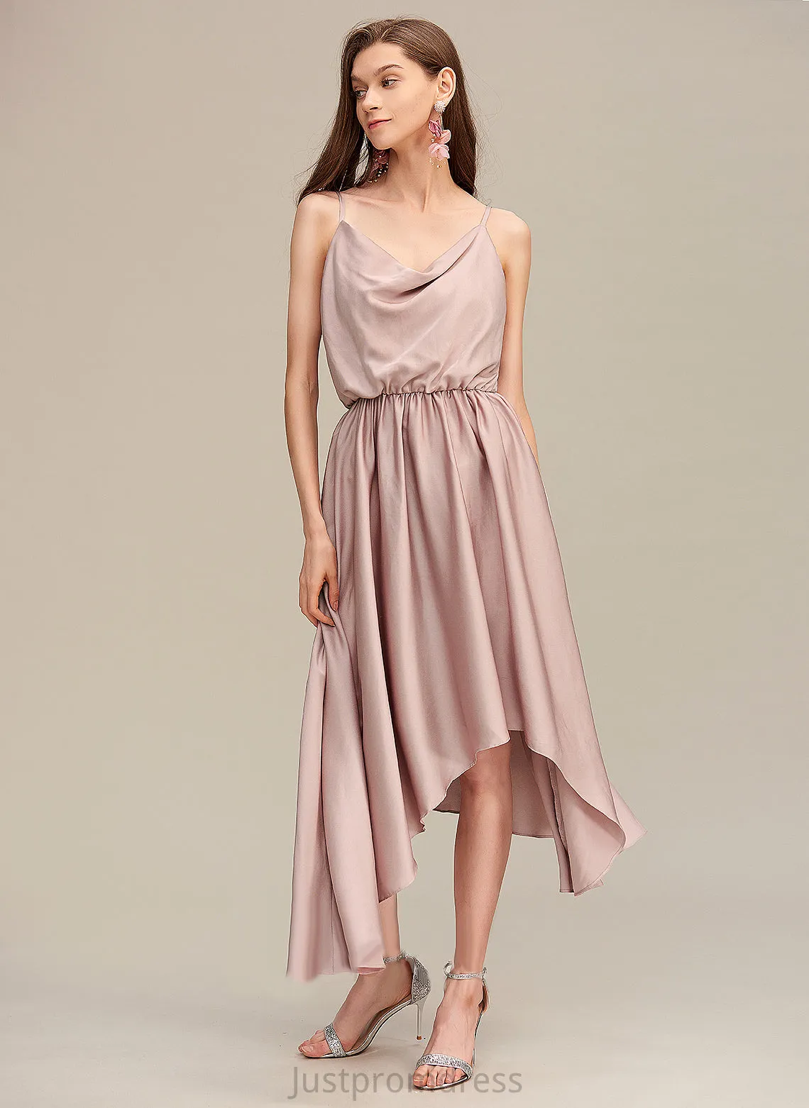 A-line Dresses Neck Formal Dresses Jayleen Cowl