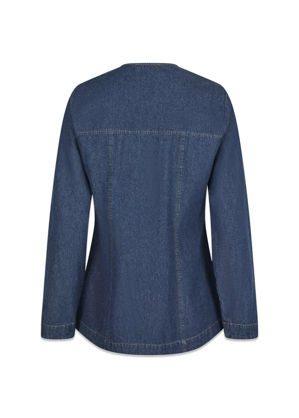 Annie Denim Blouse - Dark Blue