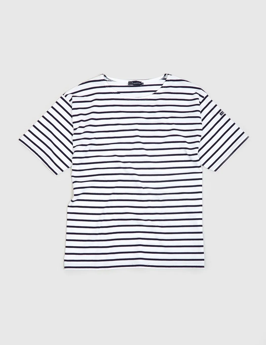 Armor Lux Theviec Breton T-shirt - White/Navy Blue