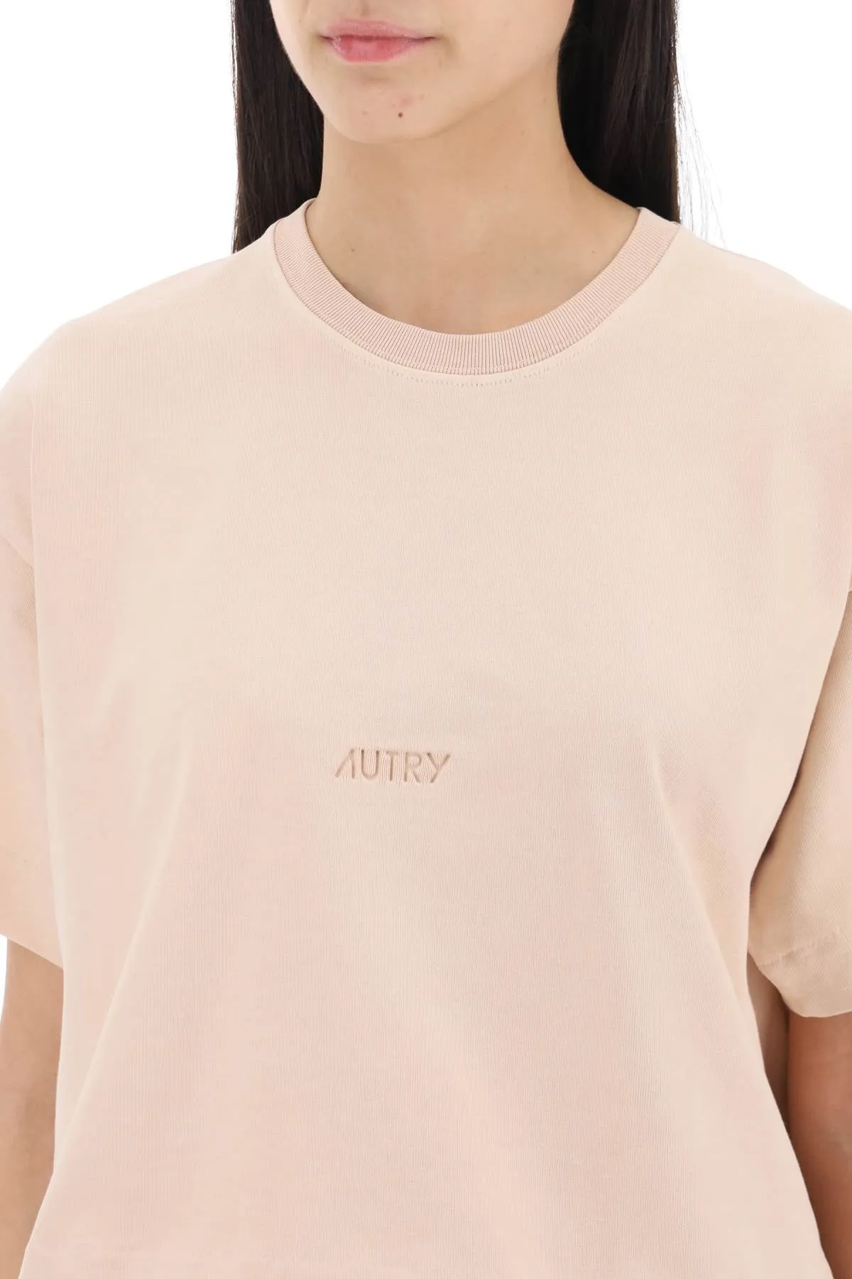 Autry Boxy T-Shirt With Debossed Logo