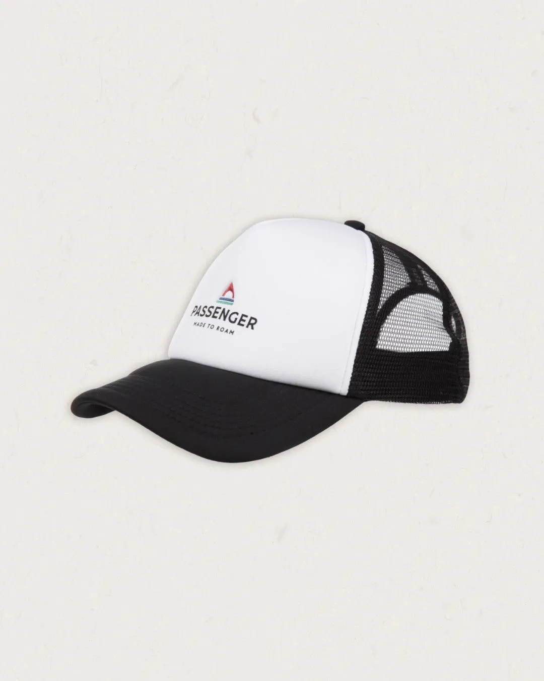 Beechey Snapback Trucker Cap - Black/ White