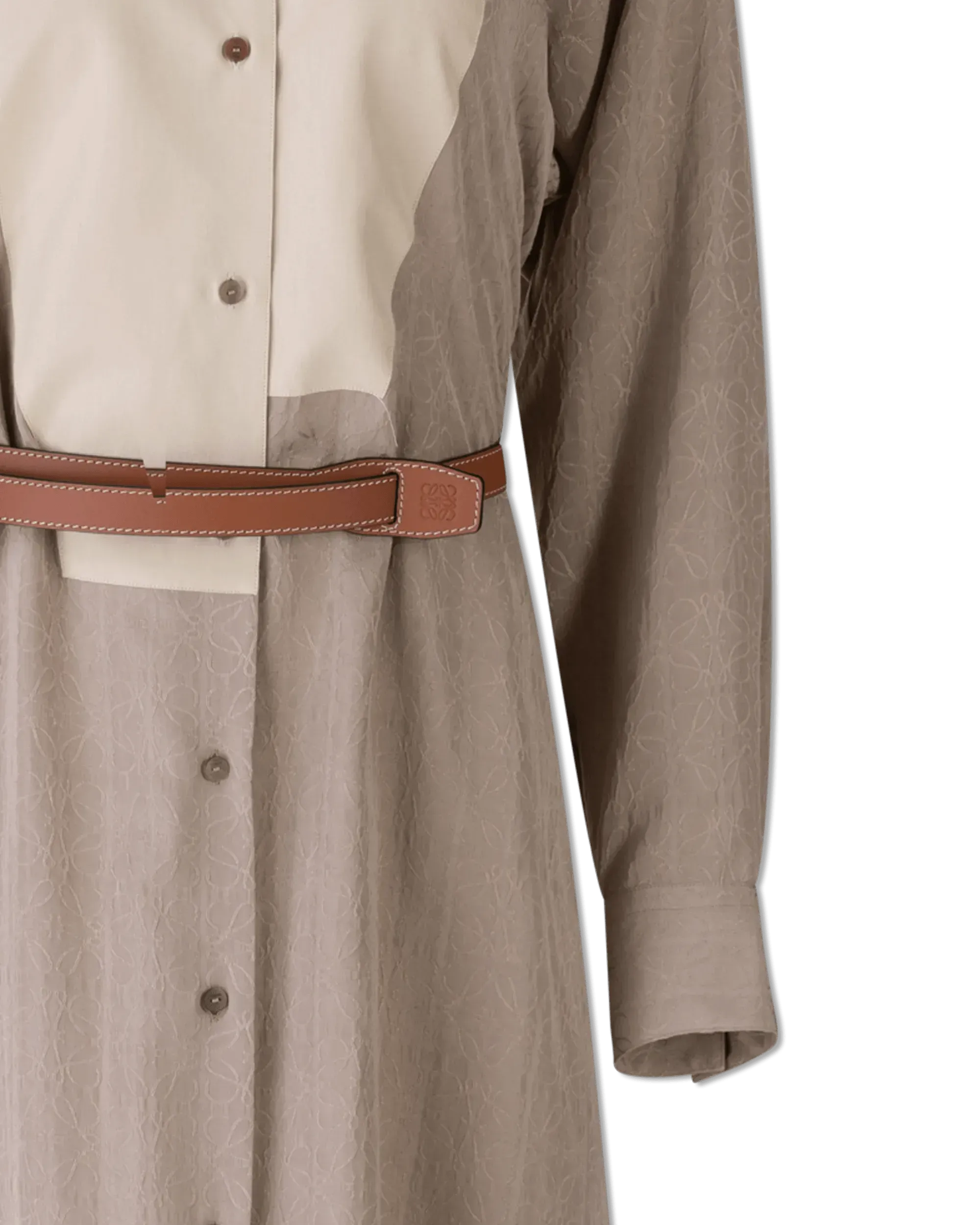 Belted Asymmetrical Shirt Dress