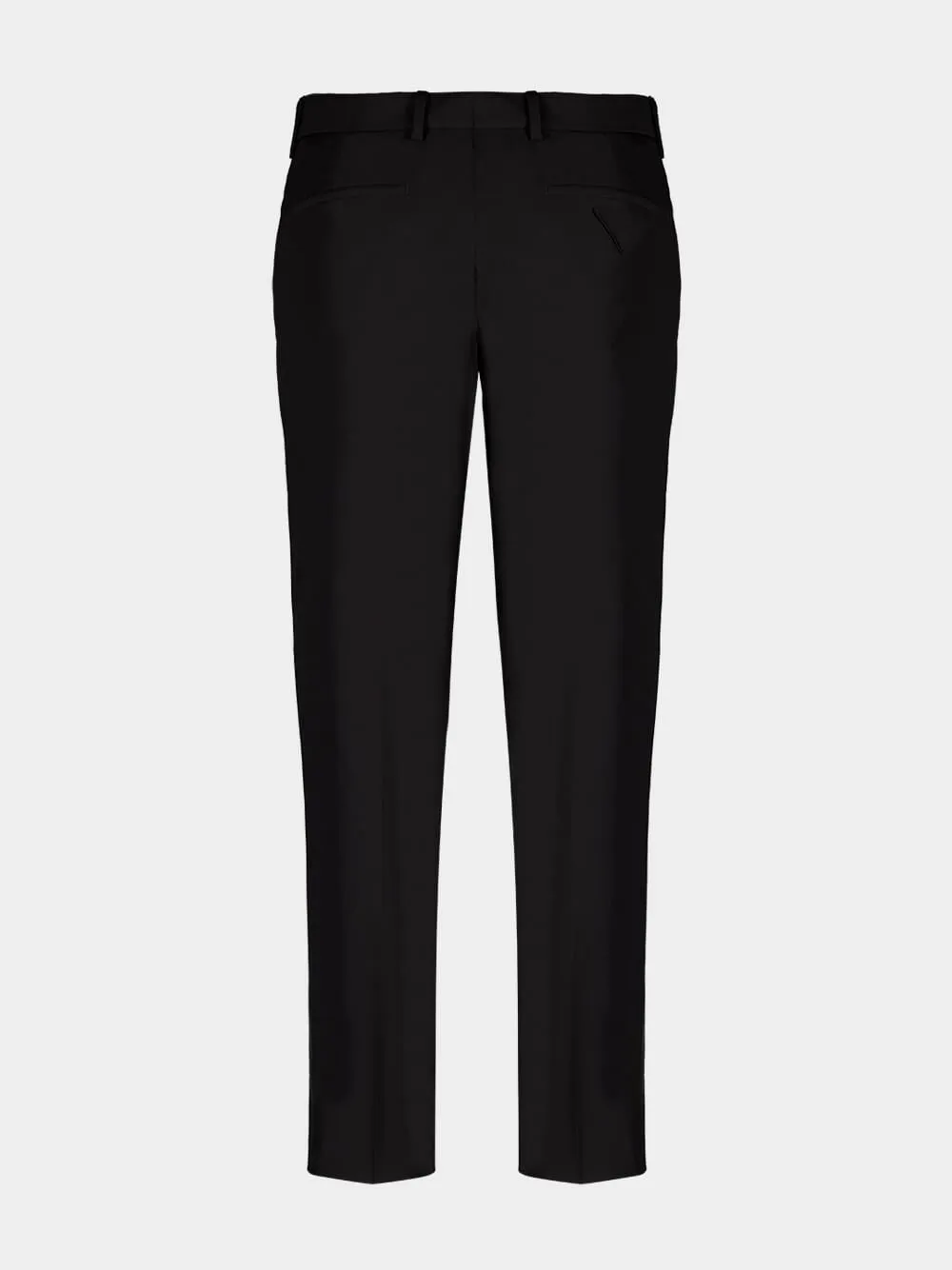 Black Technical Cotton Trousers