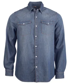 Blue Jean - Men's long-sleeved denim shirt