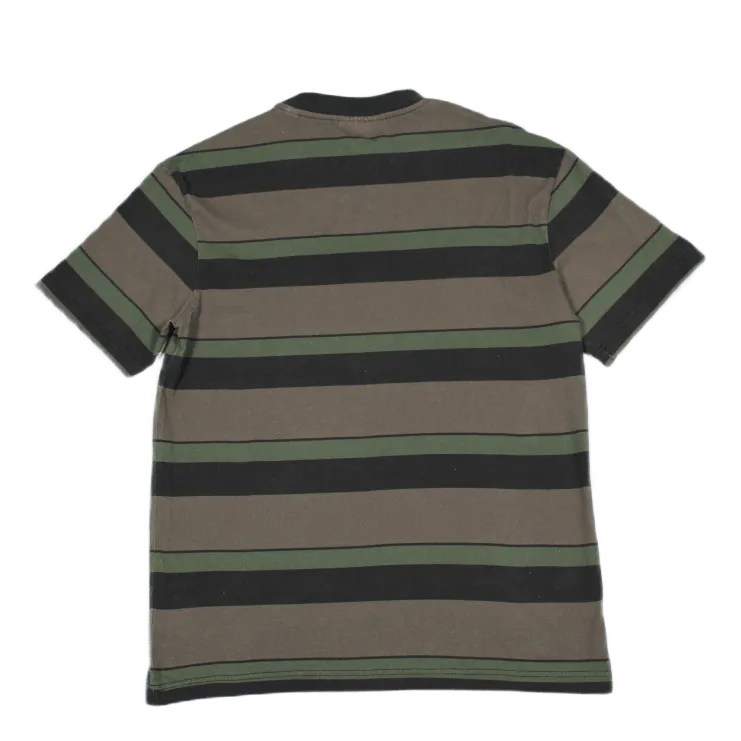 Boxy Tee Short Sleeve Dark Tonal Stripes