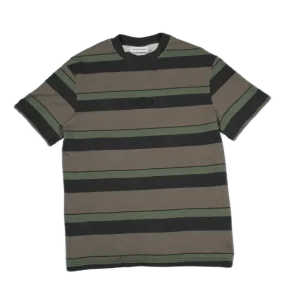 Boxy Tee Short Sleeve Dark Tonal Stripes