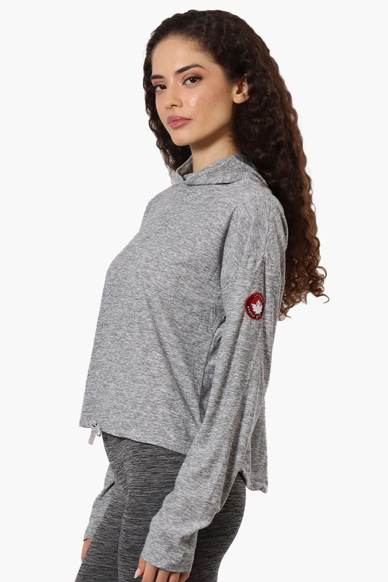 Canada Weather Gear Cowl Neck Long Sleeve Top - Grey