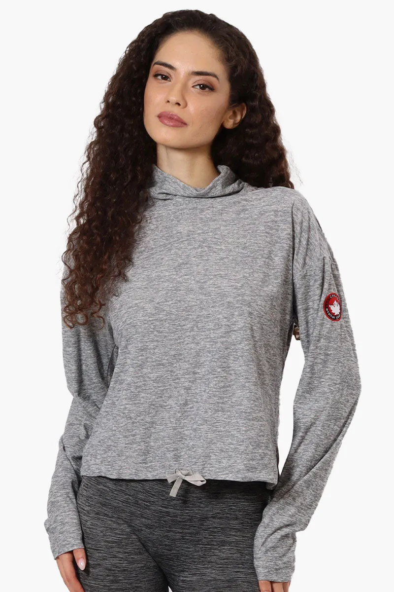 Canada Weather Gear Cowl Neck Long Sleeve Top - Grey