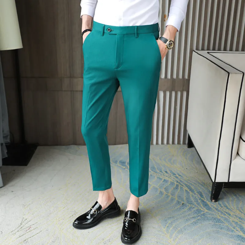 Casual Slim-fit Trousers Men