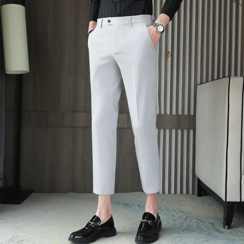 Casual Slim-fit Trousers Men