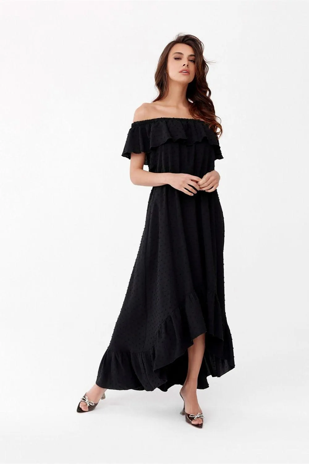 Chic Asymmetrical Evening Gown