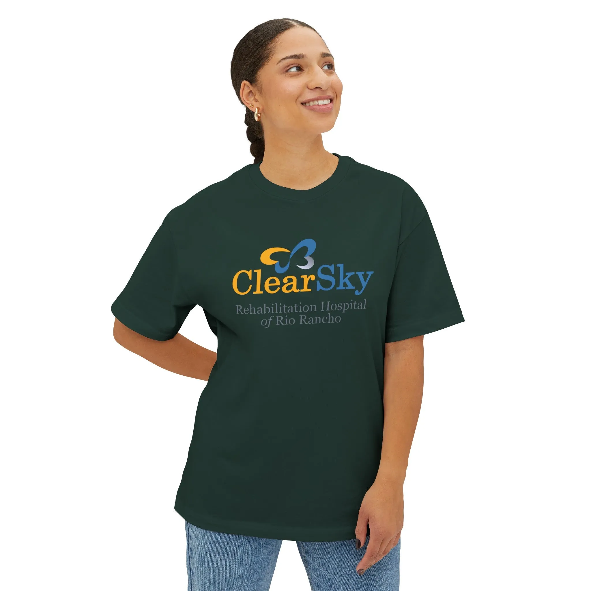 ClearSky Rehabilitation Hospital [Rio Rancho] [Front/Back Logo] | Unisex Oversized Boxy Tee