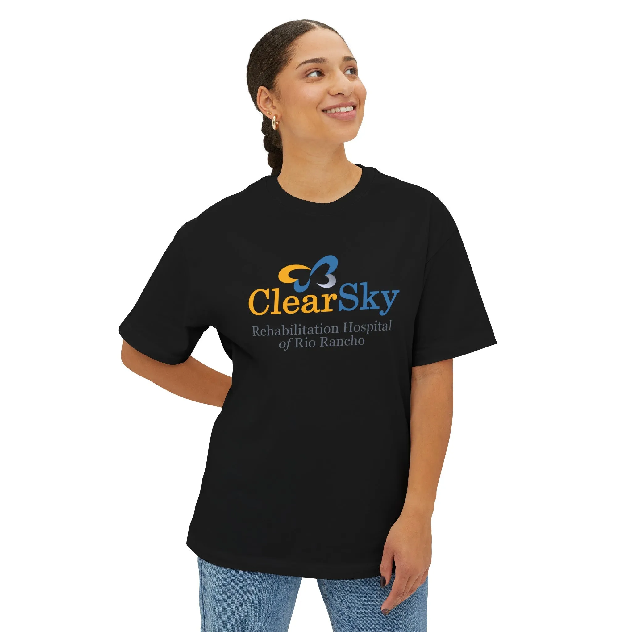 ClearSky Rehabilitation Hospital [Rio Rancho] [Front/Back Logo] | Unisex Oversized Boxy Tee