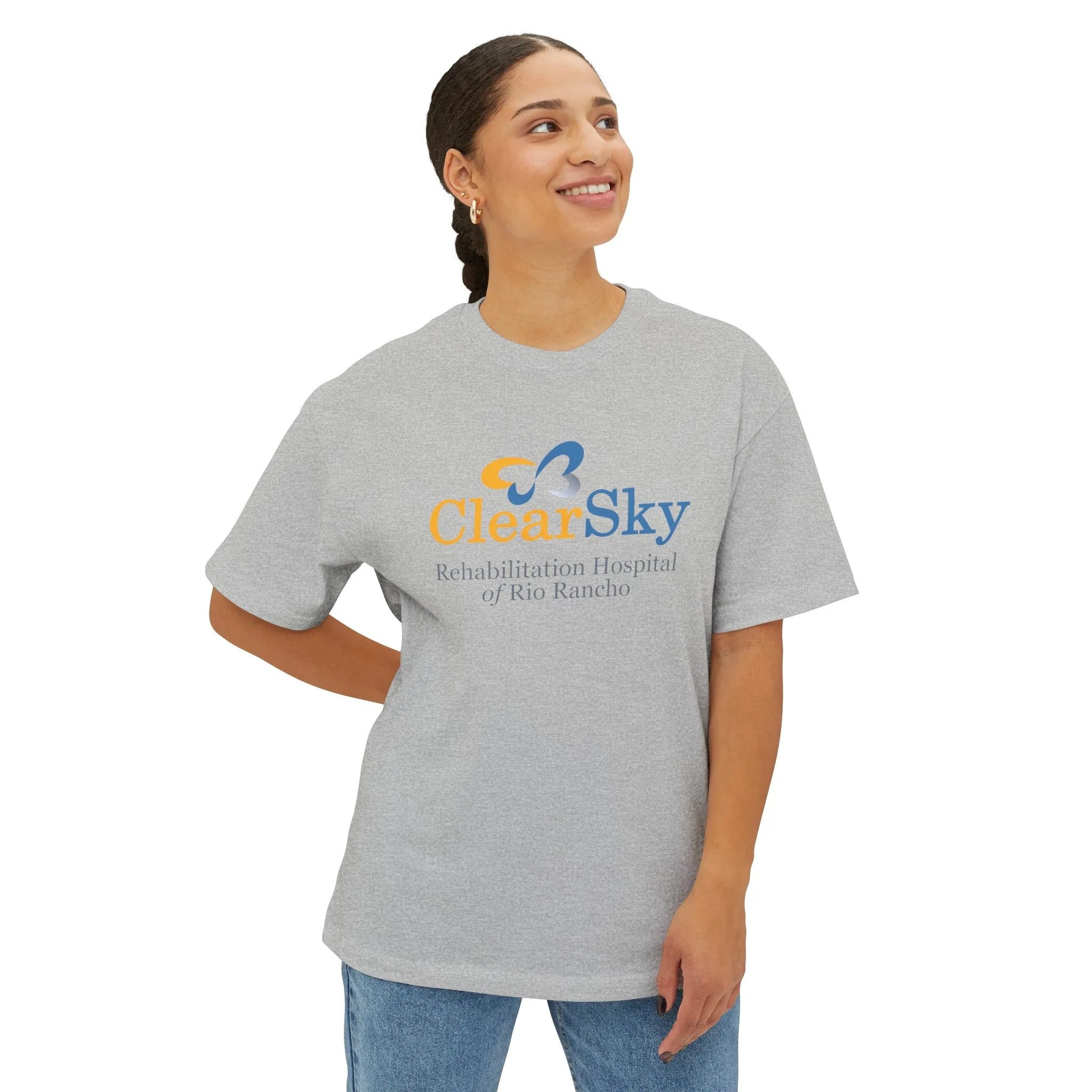 ClearSky Rehabilitation Hospital [Rio Rancho] [Front/Back Logo] | Unisex Oversized Boxy Tee