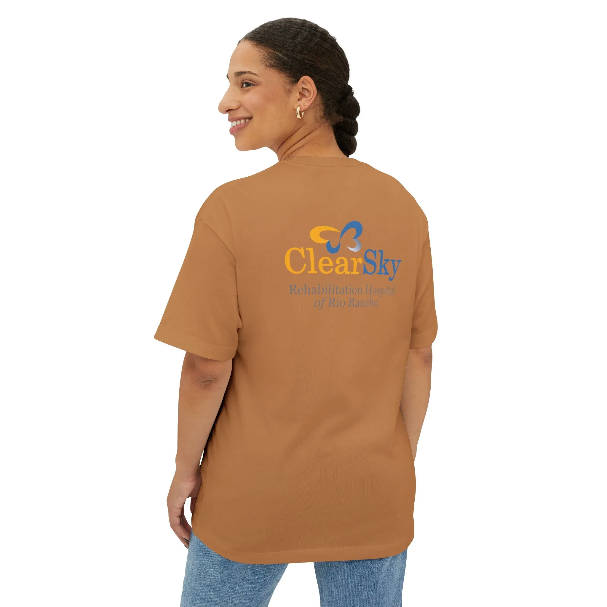 ClearSky Rehabilitation Hospital [Rio Rancho] [Front/Back Logo] | Unisex Oversized Boxy Tee