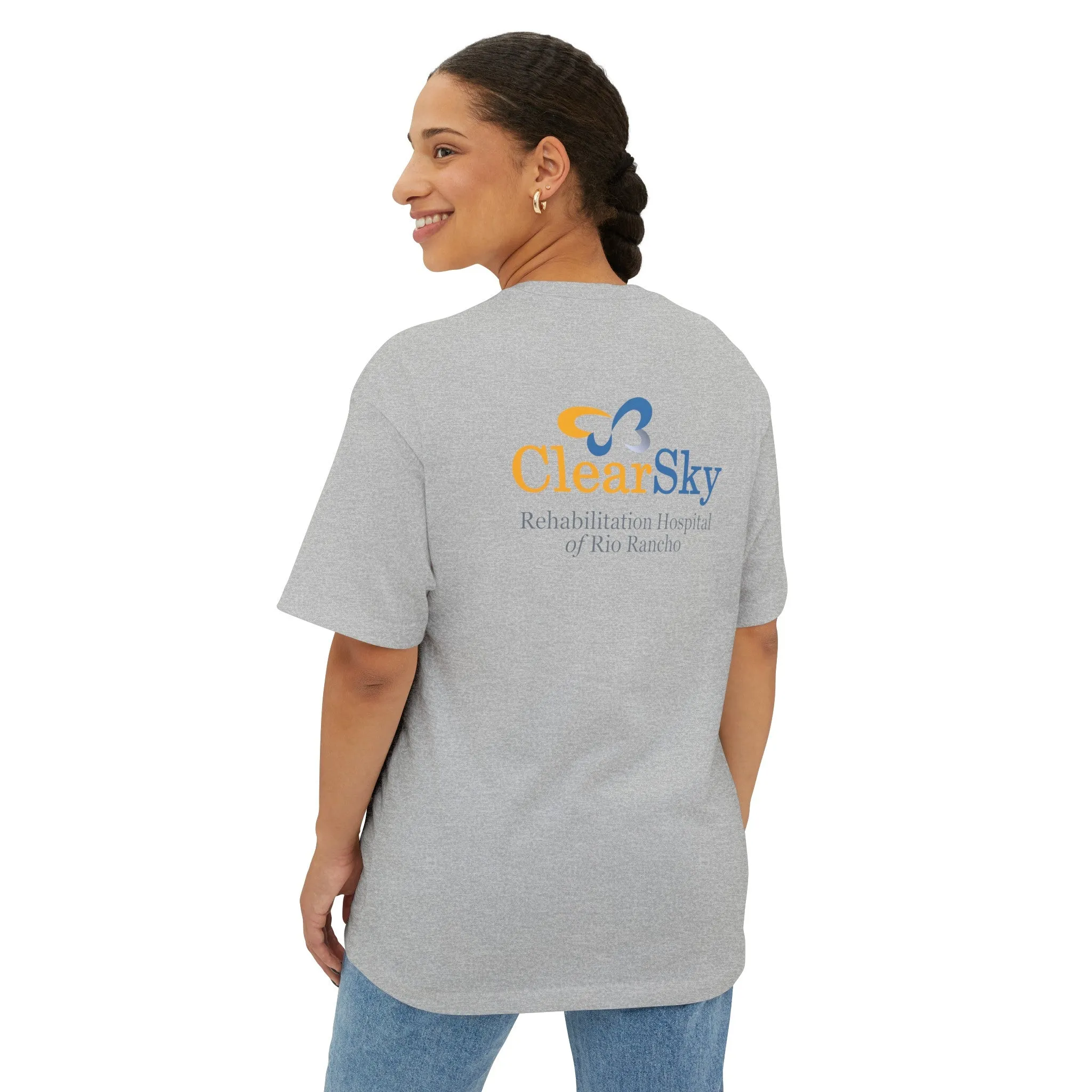 ClearSky Rehabilitation Hospital [Rio Rancho] [Front/Back Logo] | Unisex Oversized Boxy Tee