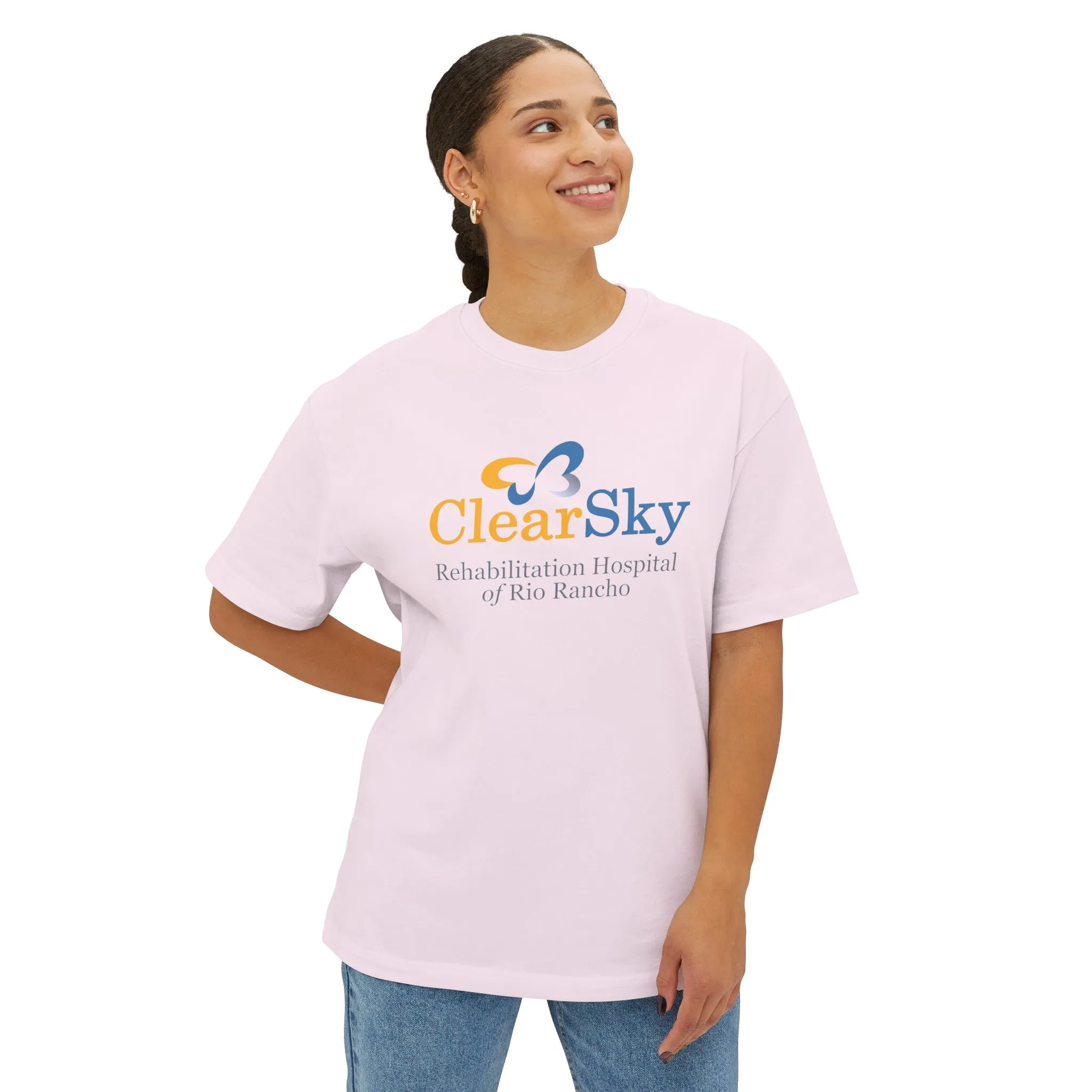 ClearSky Rehabilitation Hospital [Rio Rancho] [Front/Back Logo] | Unisex Oversized Boxy Tee