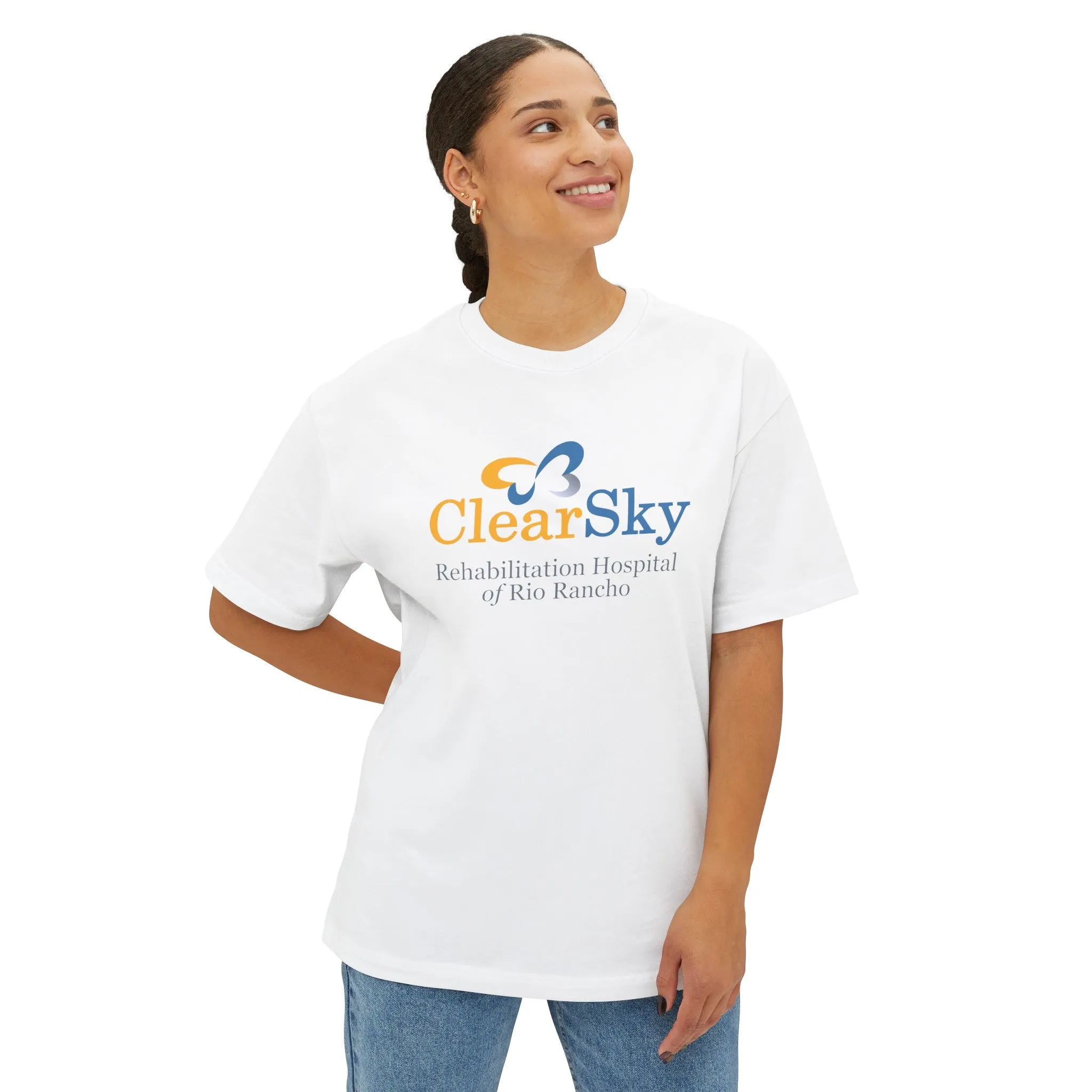 ClearSky Rehabilitation Hospital [Rio Rancho] [Front/Back Logo] | Unisex Oversized Boxy Tee