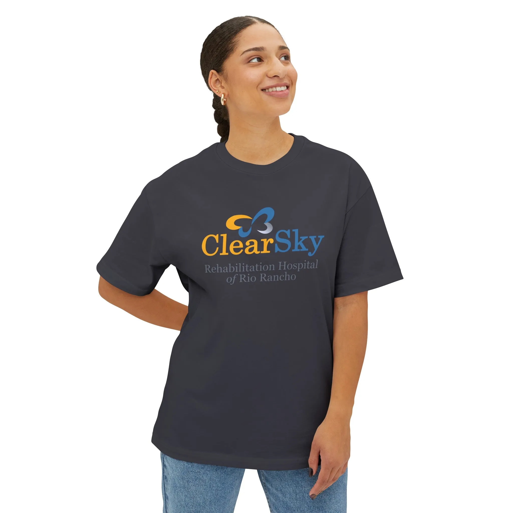 ClearSky Rehabilitation Hospital [Rio Rancho] [Front/Back Logo] | Unisex Oversized Boxy Tee