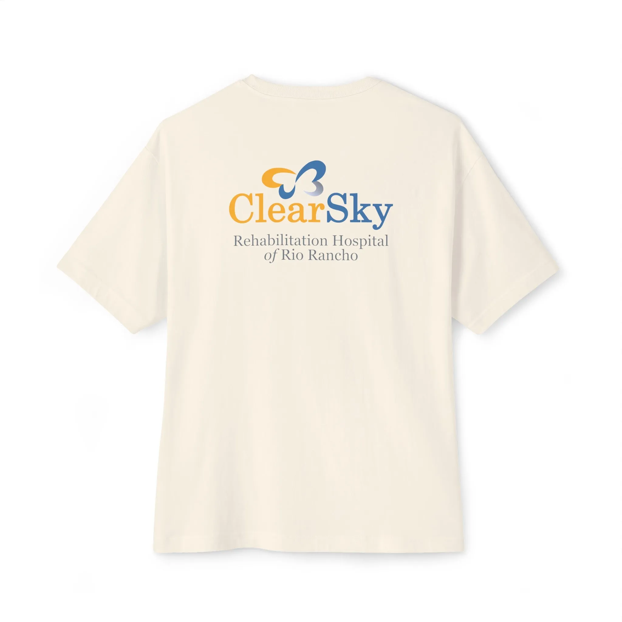 ClearSky Rehabilitation Hospital [Rio Rancho] [Front/Back Logo] | Unisex Oversized Boxy Tee