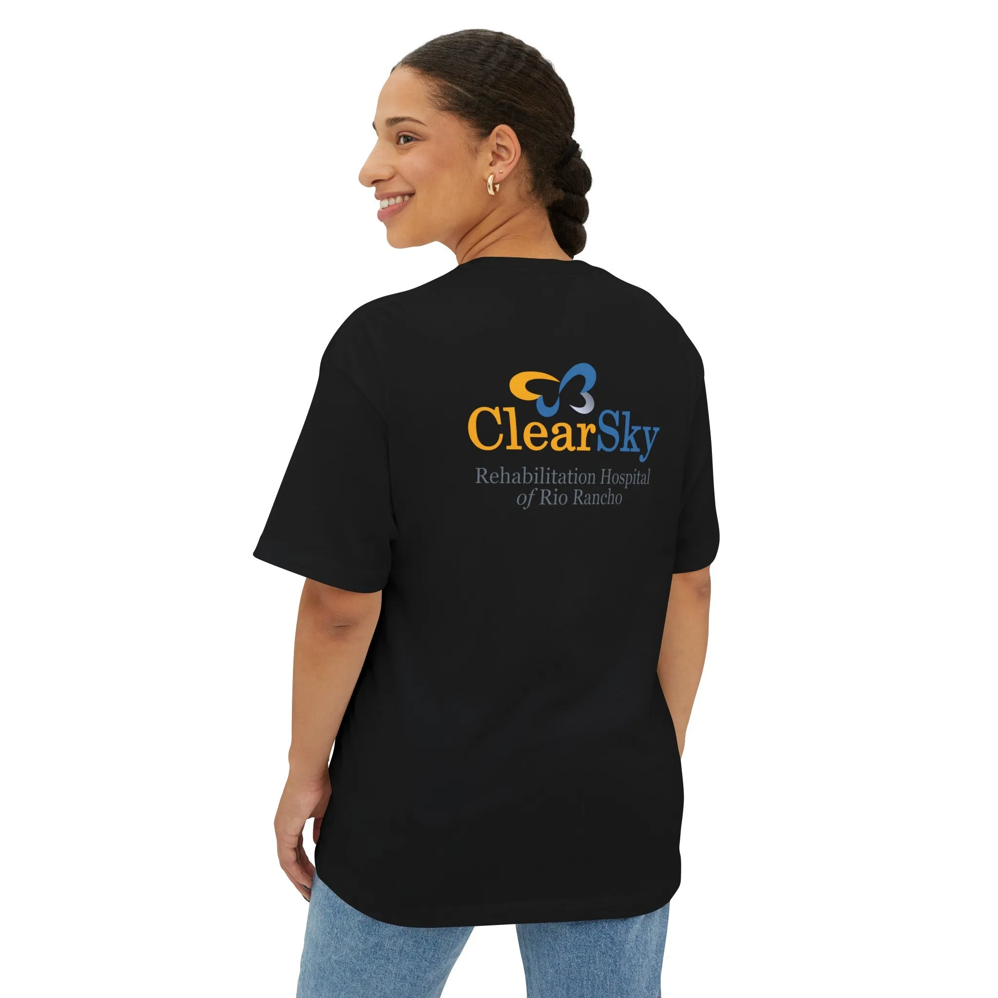 ClearSky Rehabilitation Hospital [Rio Rancho] [Front/Back Logo] | Unisex Oversized Boxy Tee