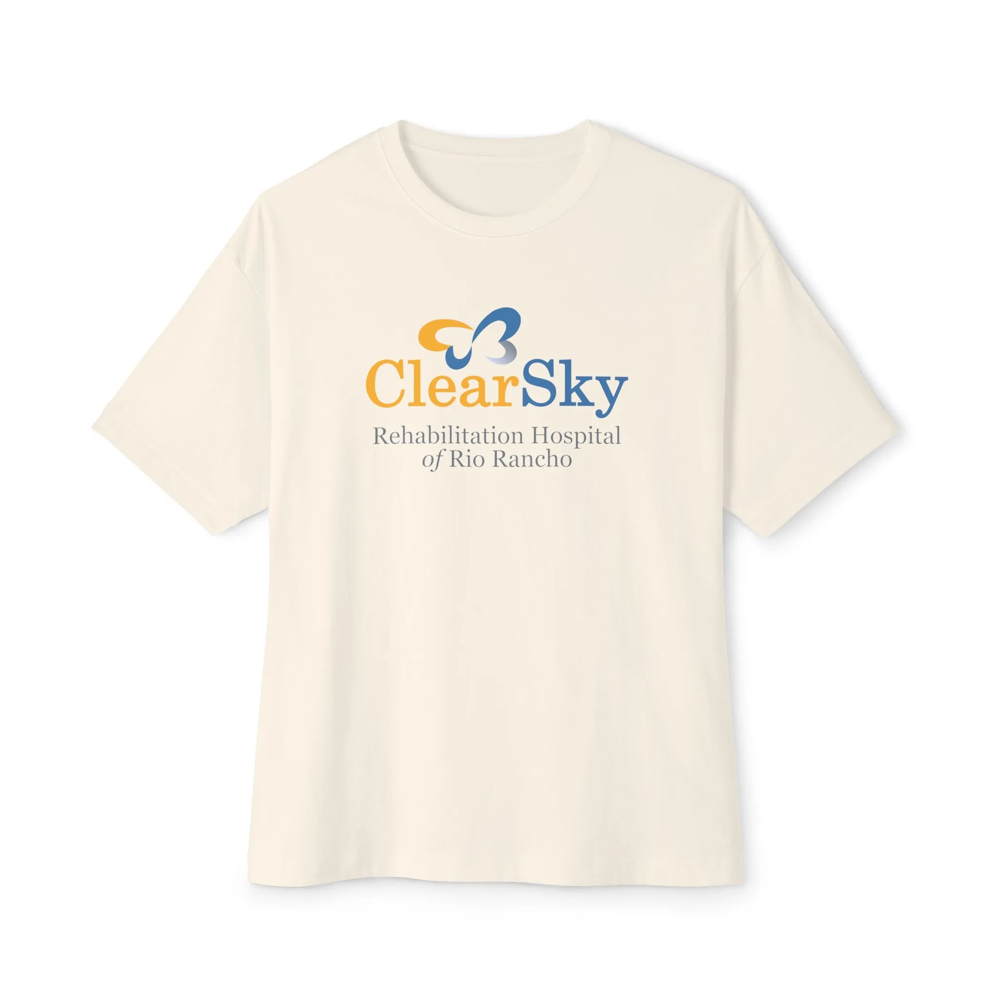 ClearSky Rehabilitation Hospital [Rio Rancho] [Front/Back Logo] | Unisex Oversized Boxy Tee