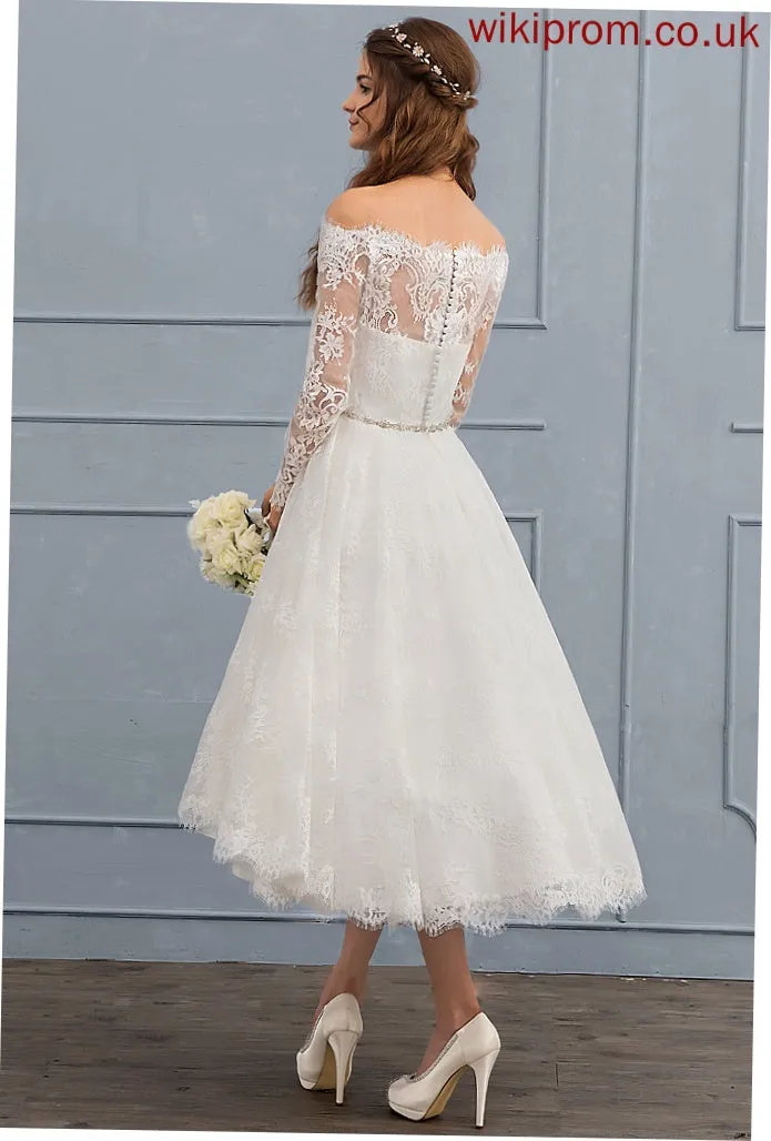 Dress A-Line Shyanne Wedding Lace With Wedding Dresses Asymmetrical Beading