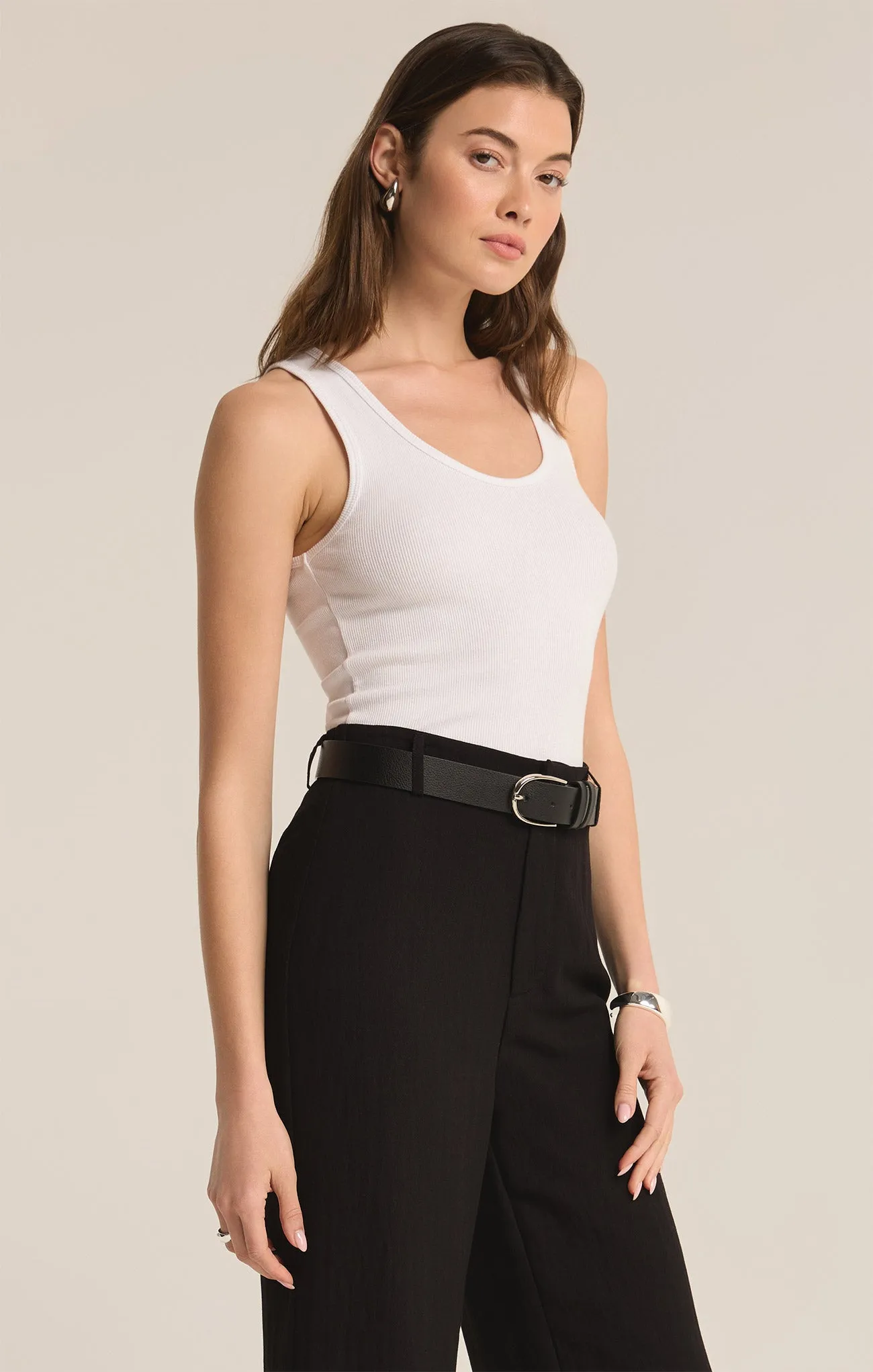 Essy Rib Cropped Tank