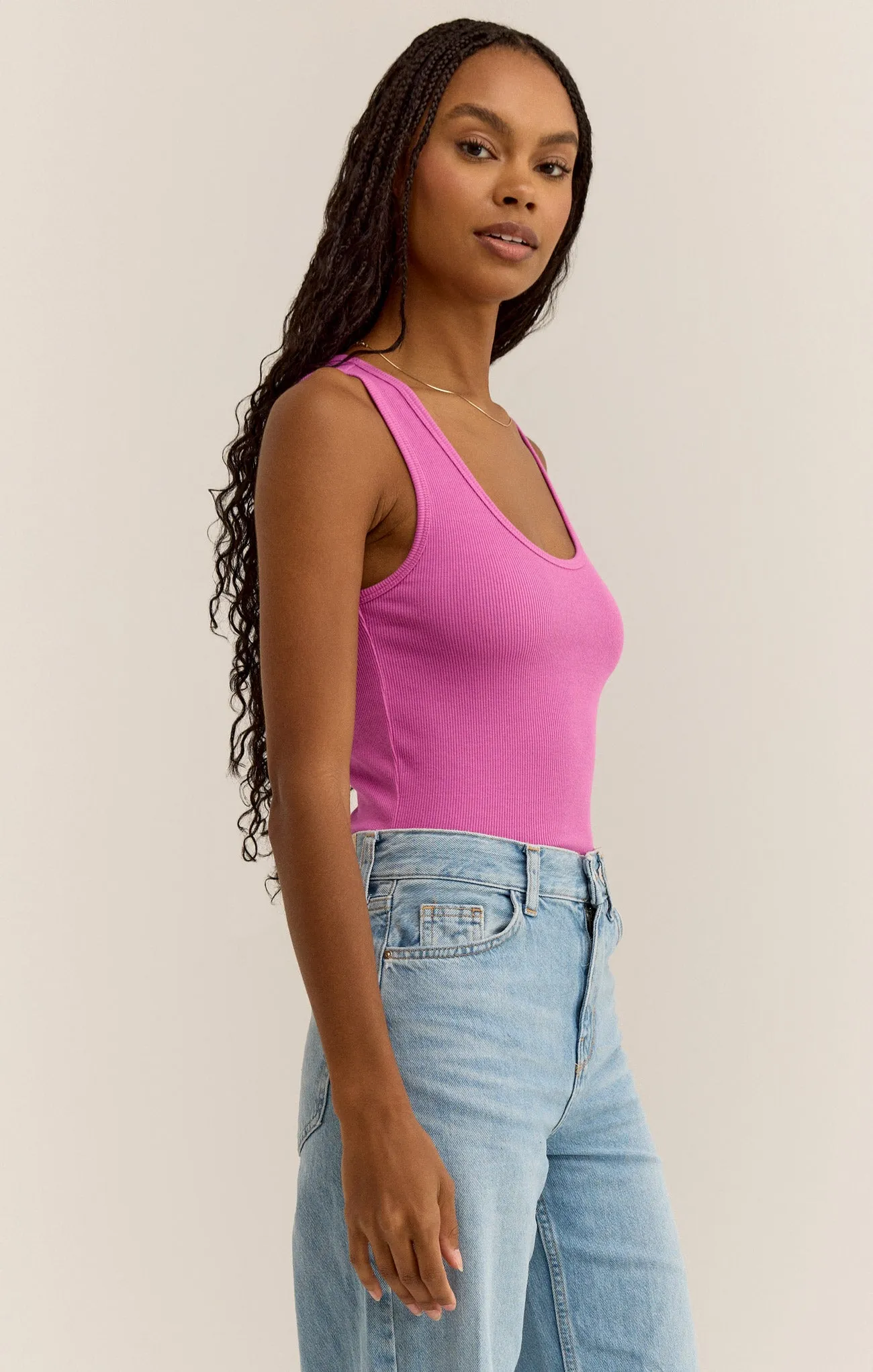 Essy Rib Cropped Tank