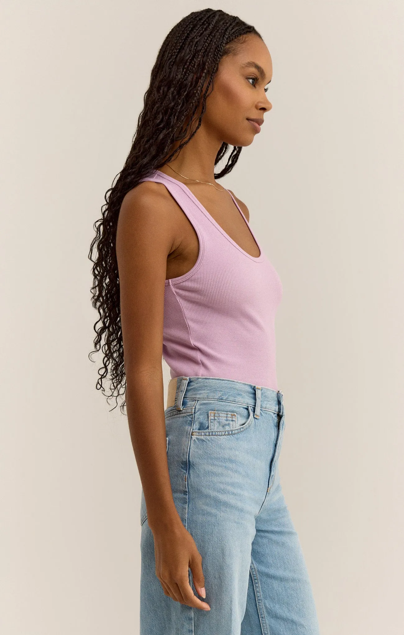 Essy Rib Cropped Tank