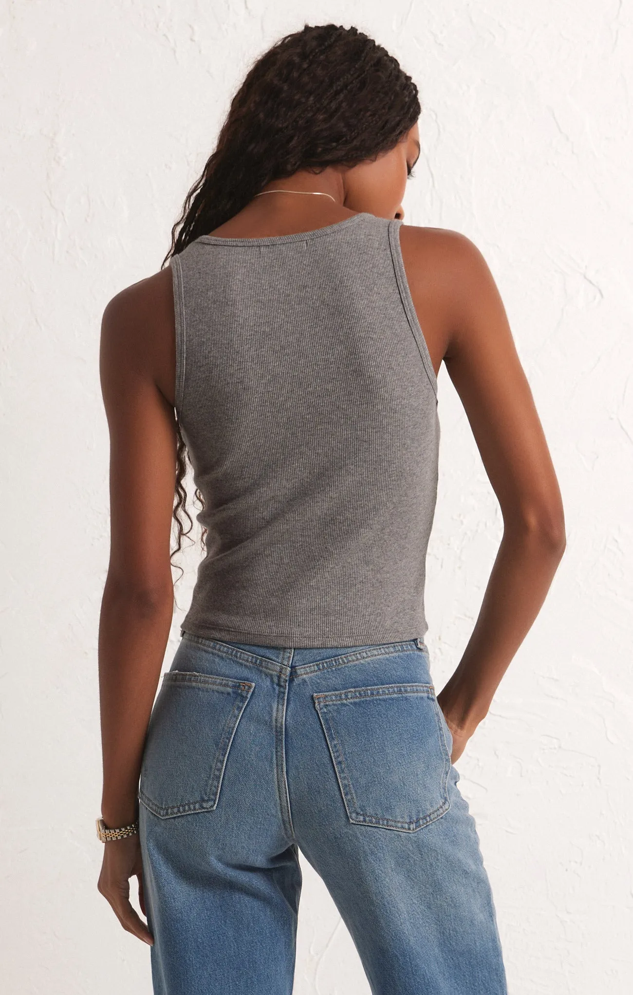 Essy Rib Cropped Tank