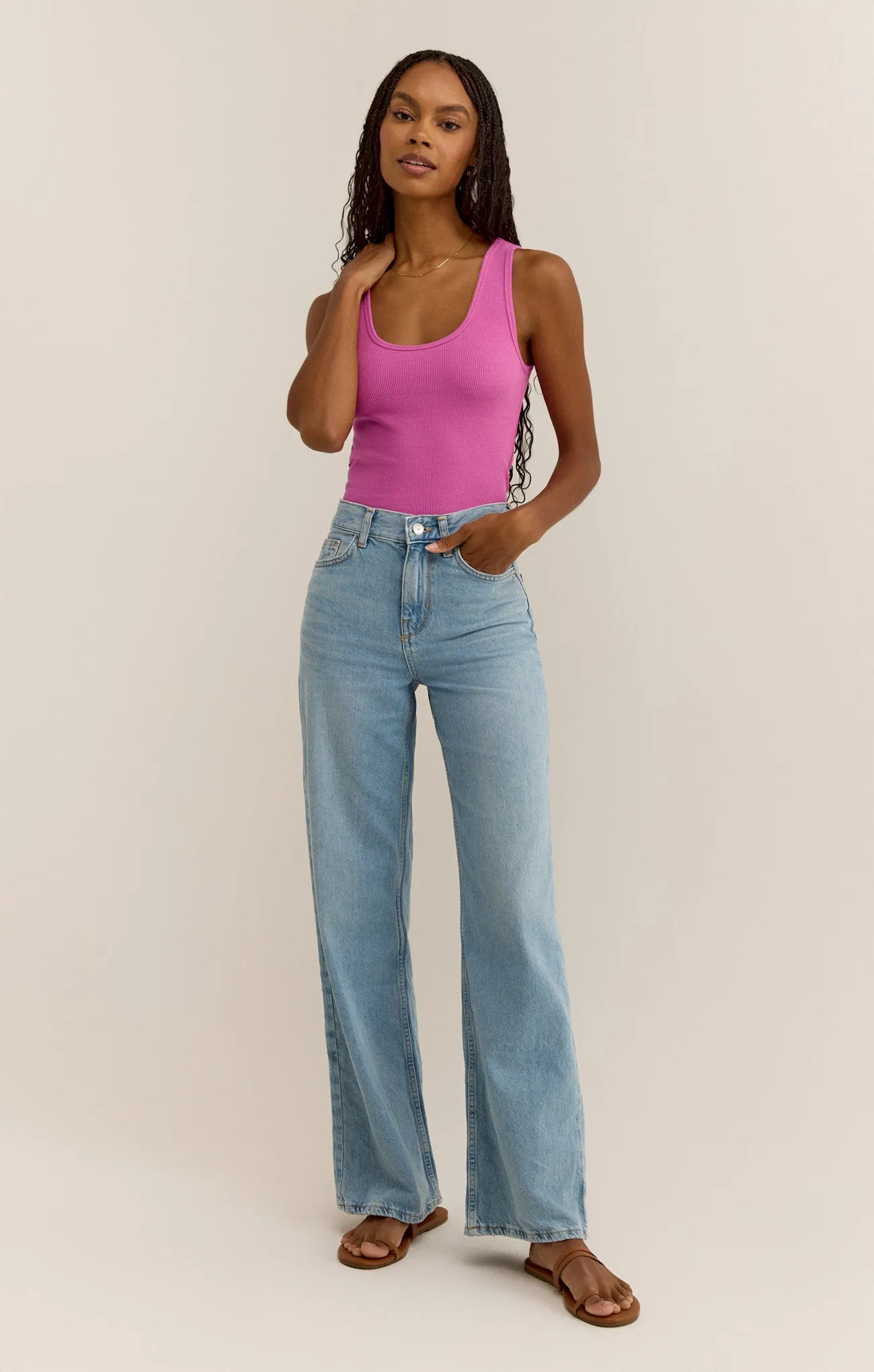 Essy Rib Cropped Tank