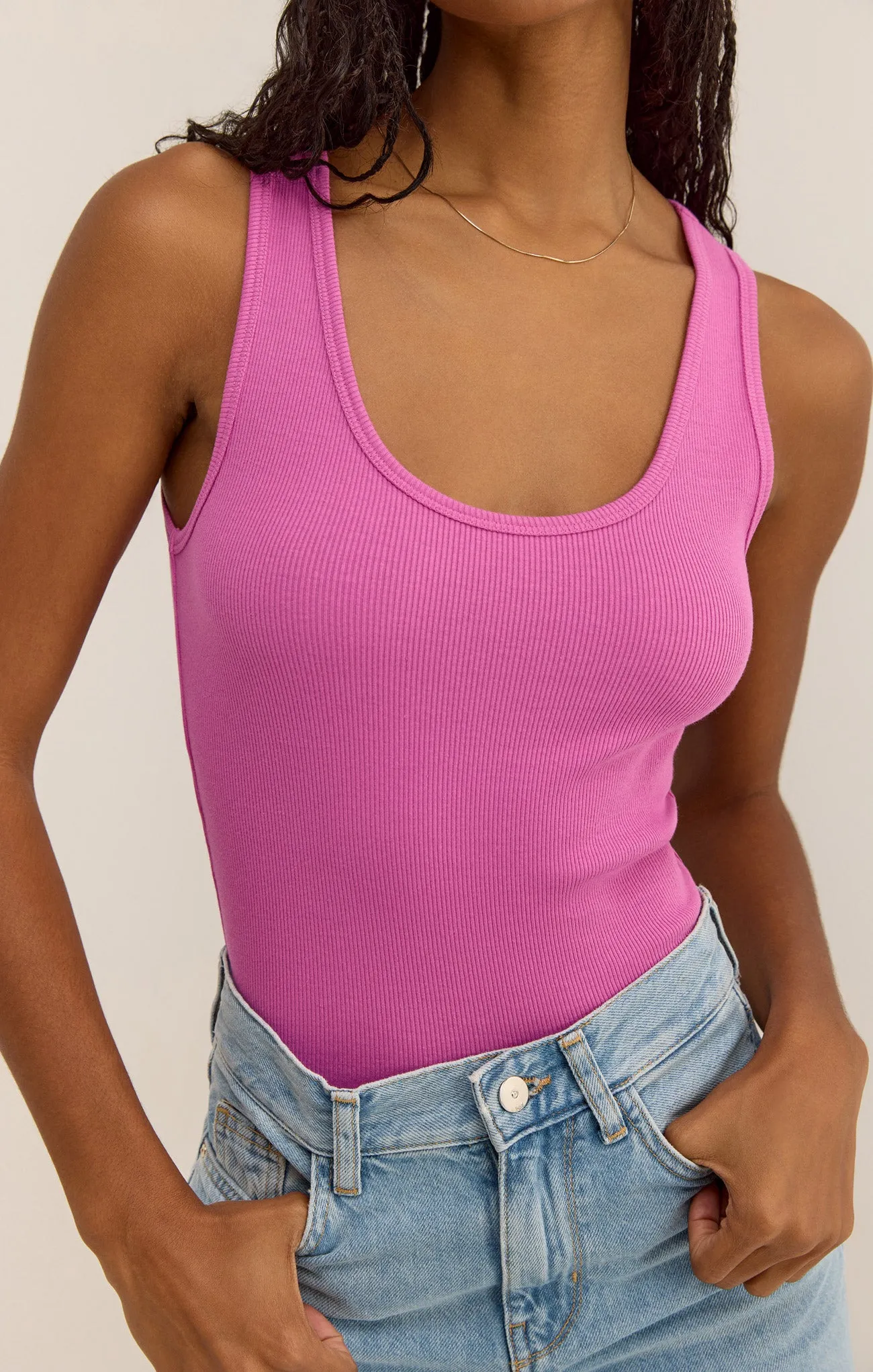 Essy Rib Cropped Tank