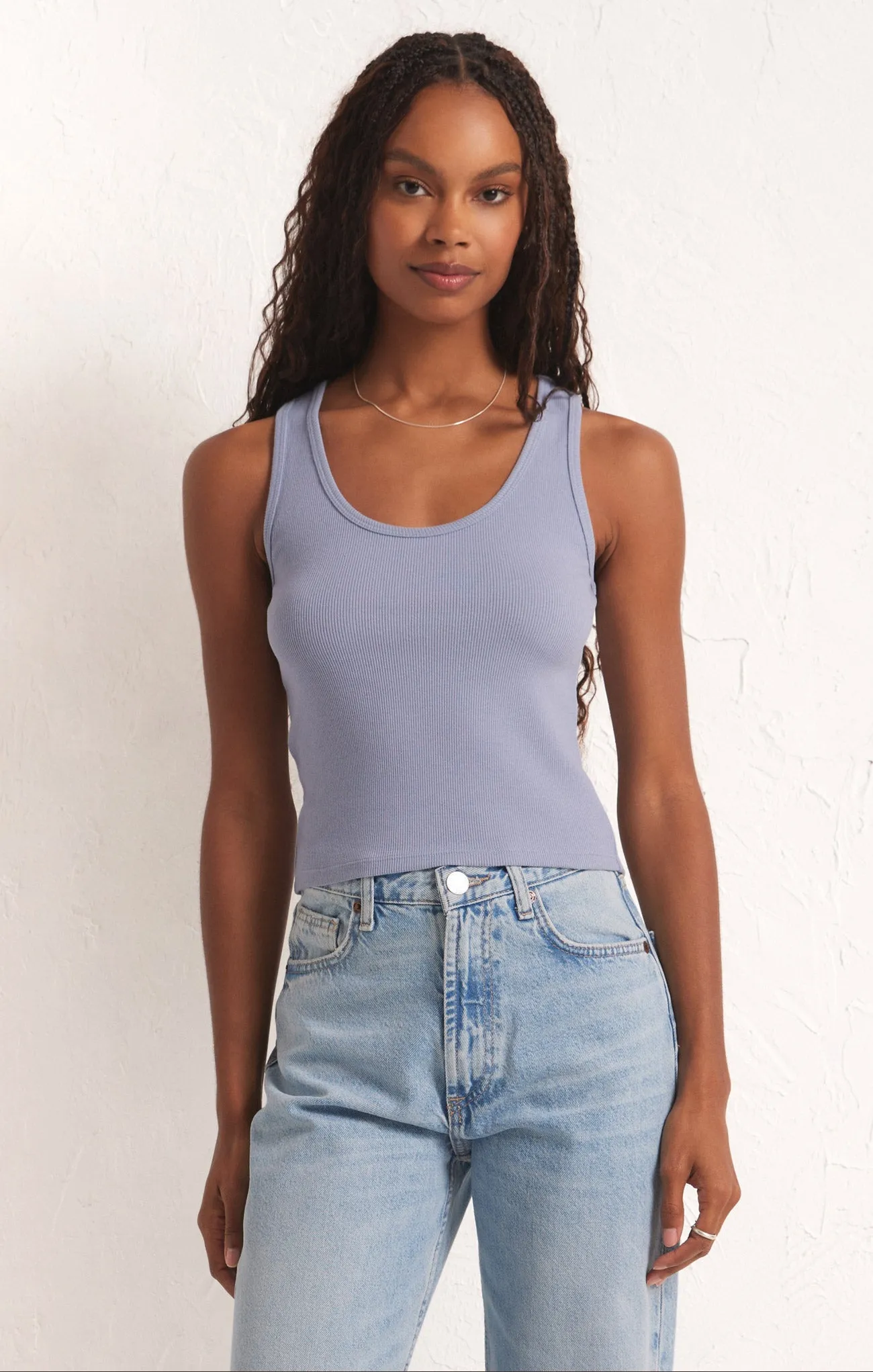 Essy Rib Cropped Tank