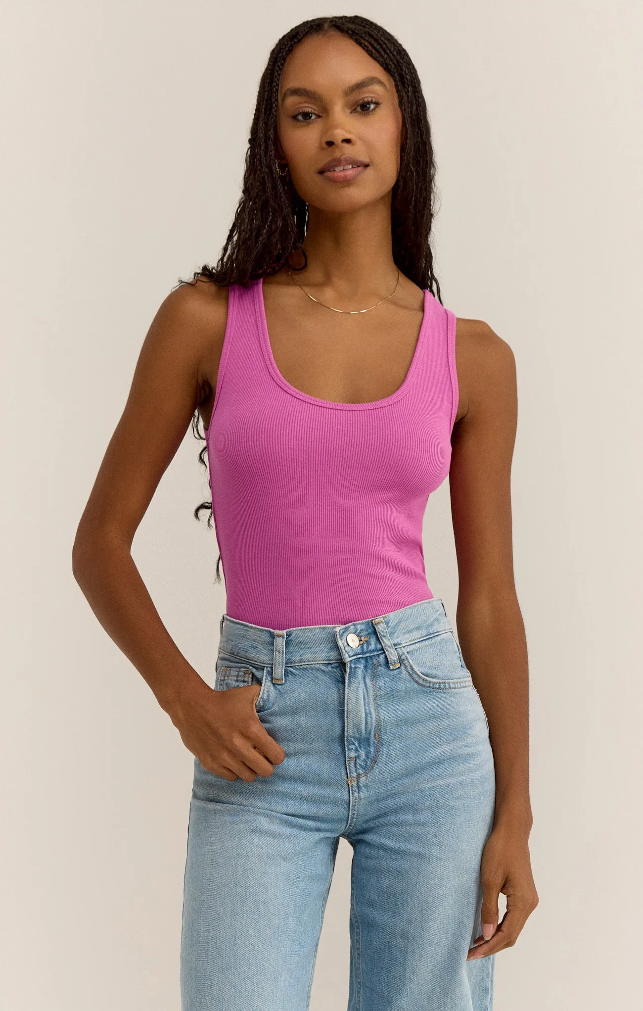 Essy Rib Cropped Tank