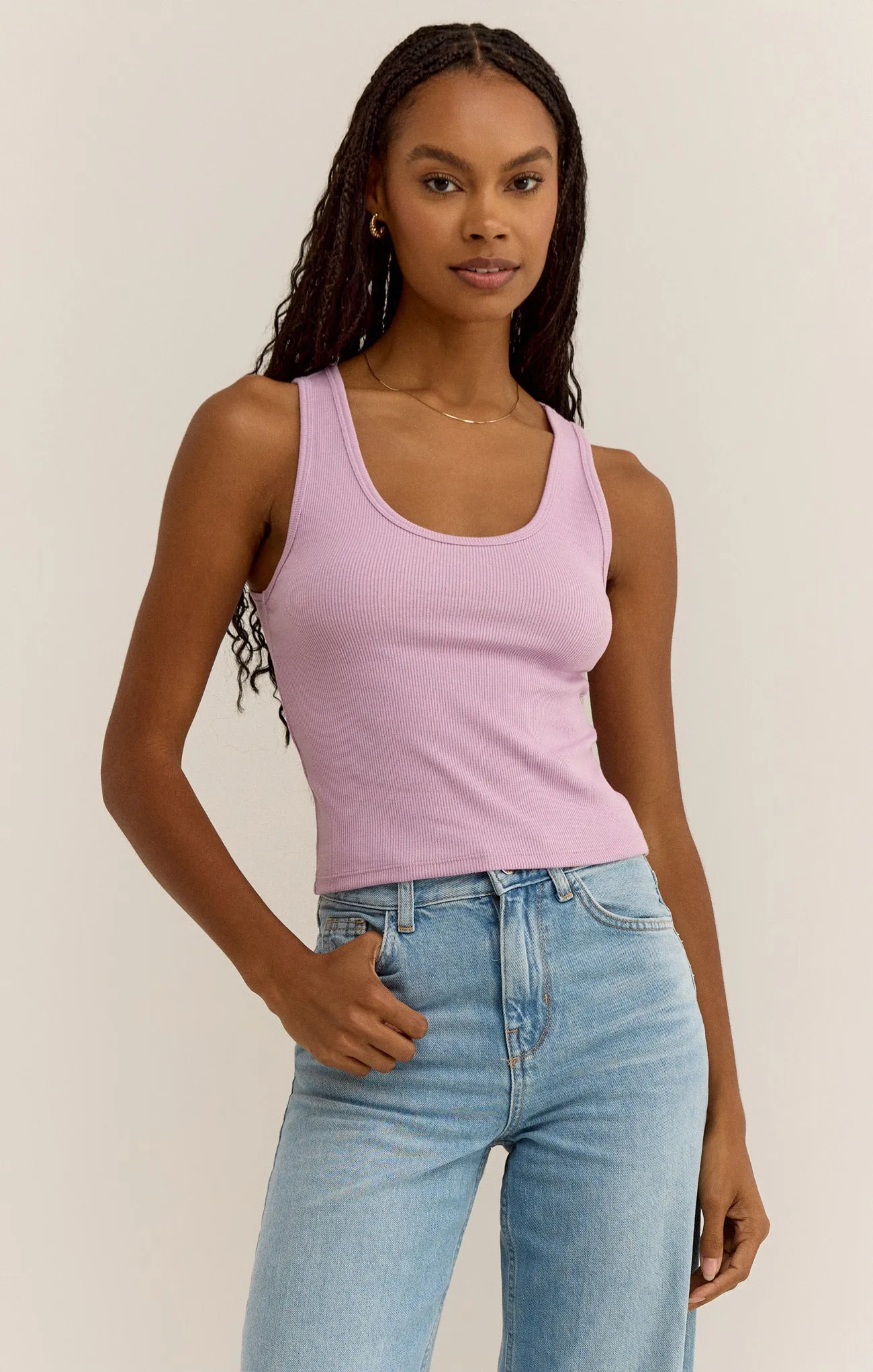 Essy Rib Cropped Tank