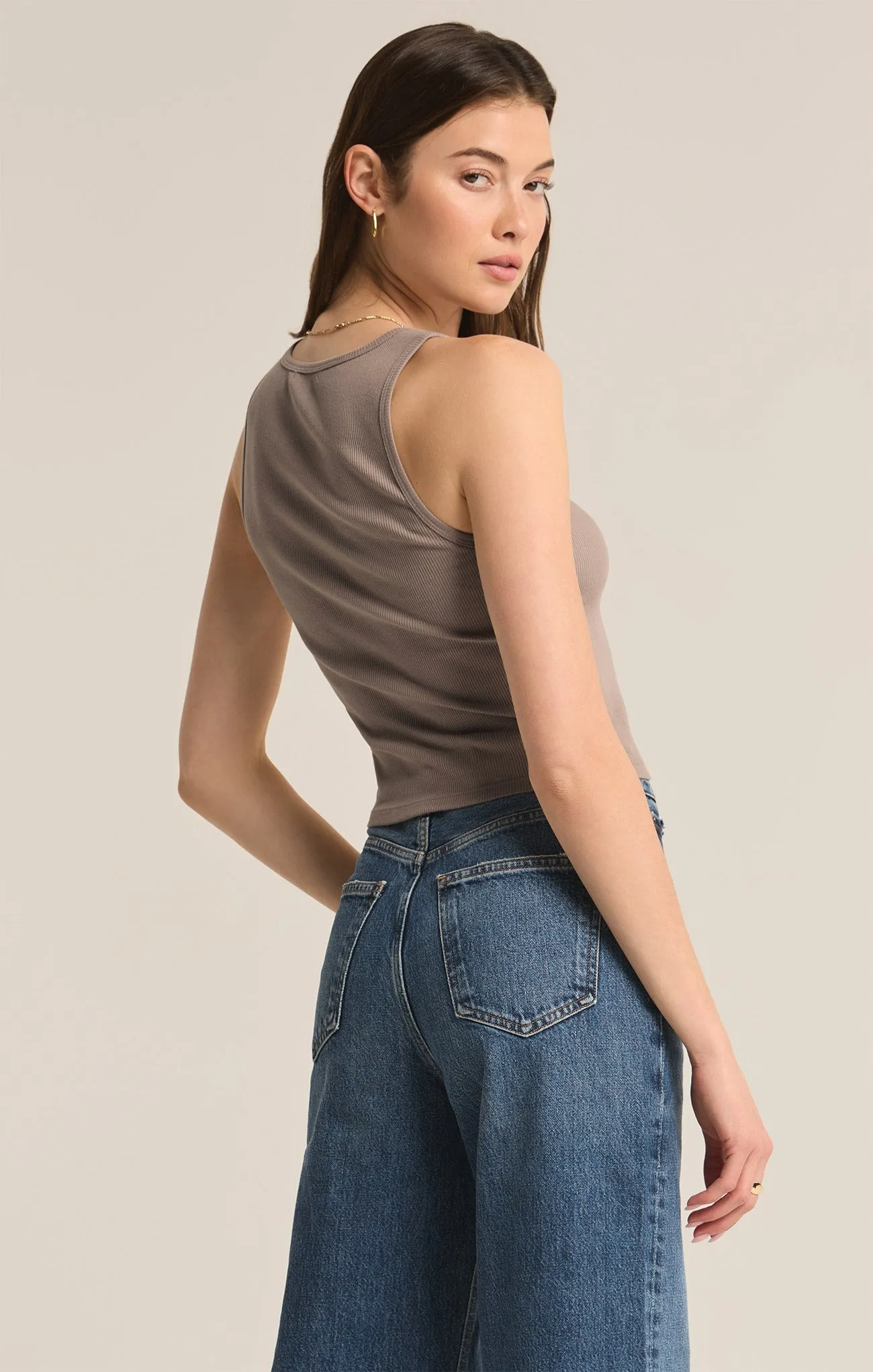 Essy Rib Cropped Tank