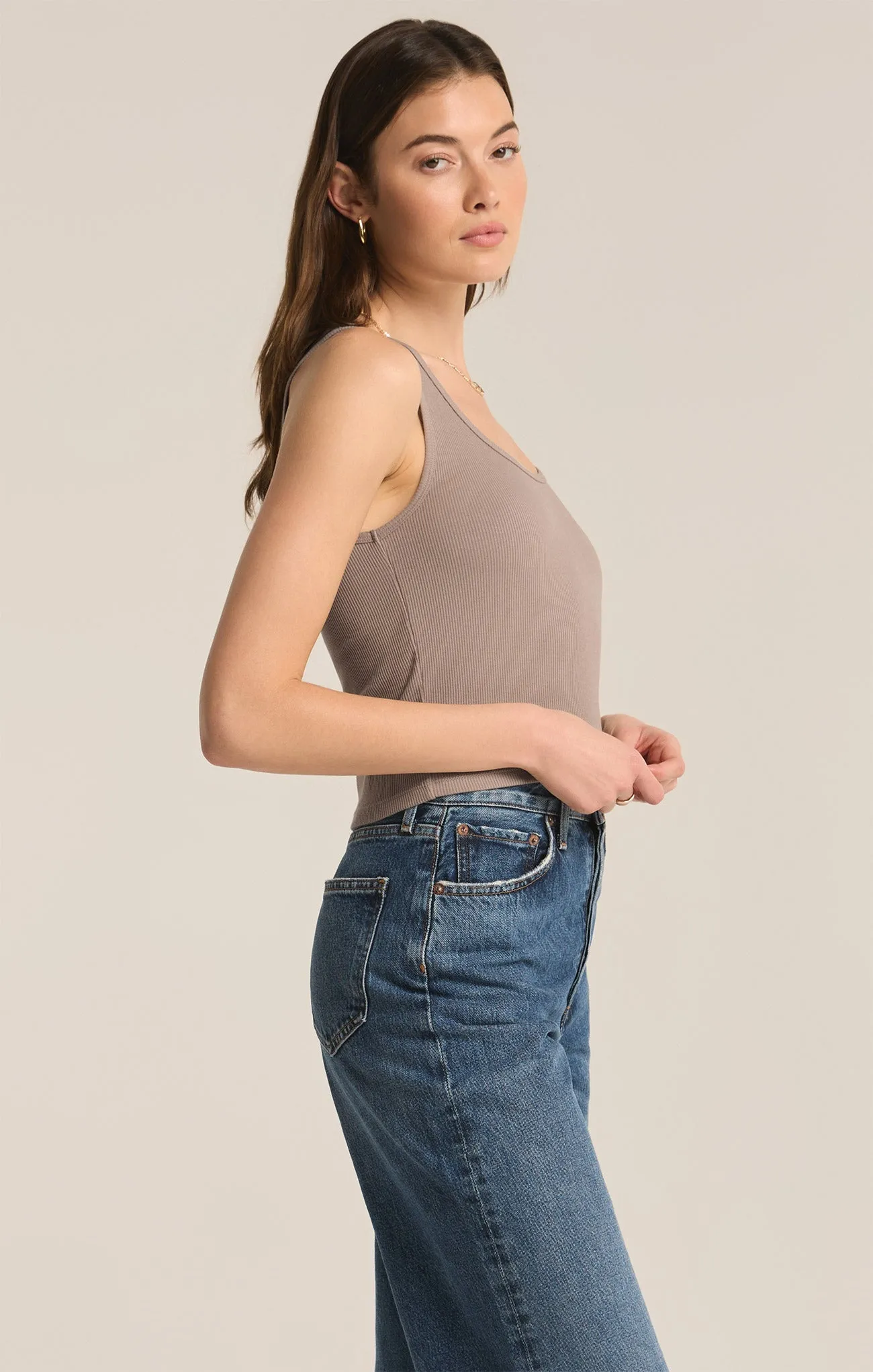 Essy Rib Cropped Tank