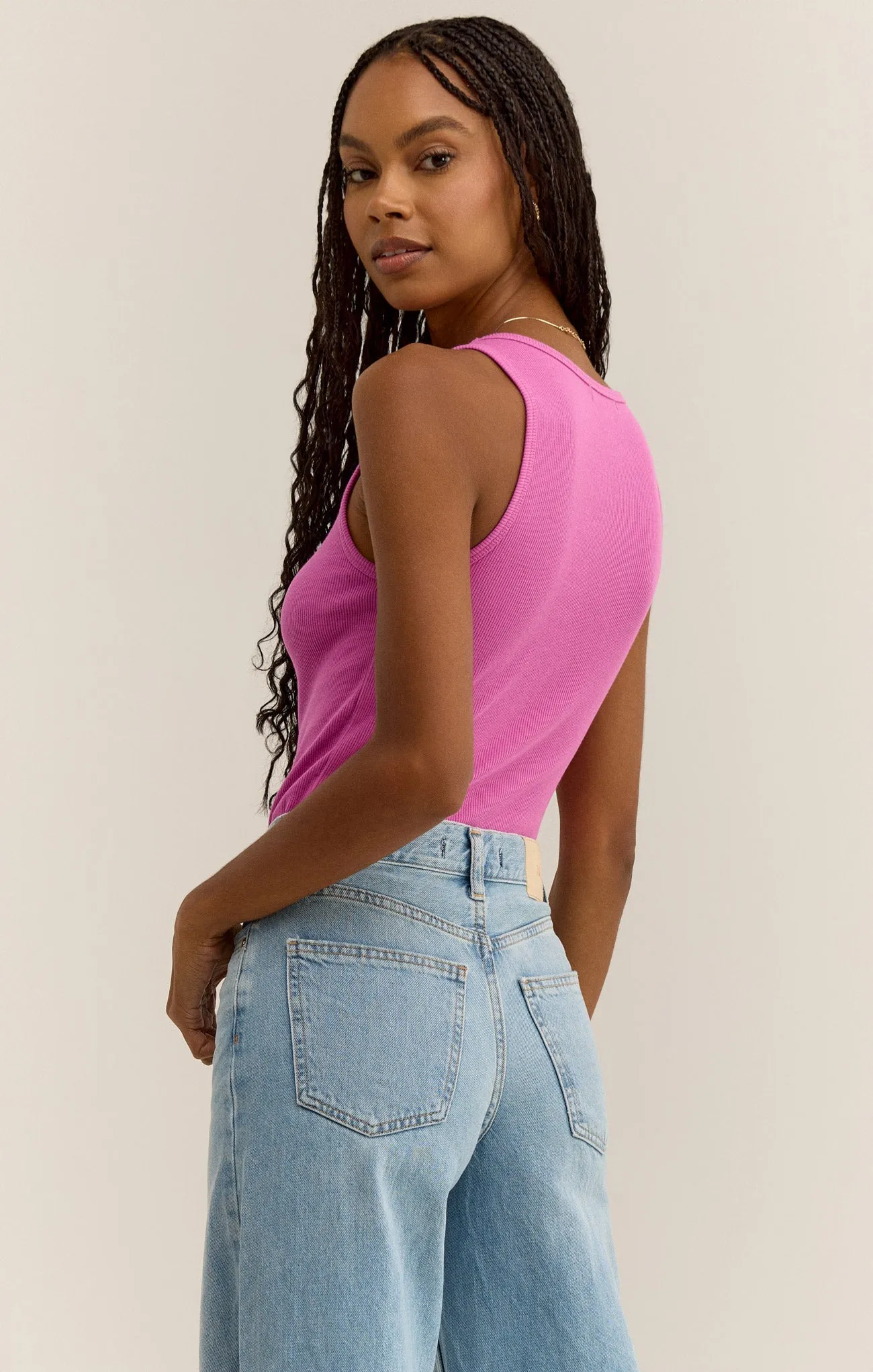 Essy Rib Cropped Tank