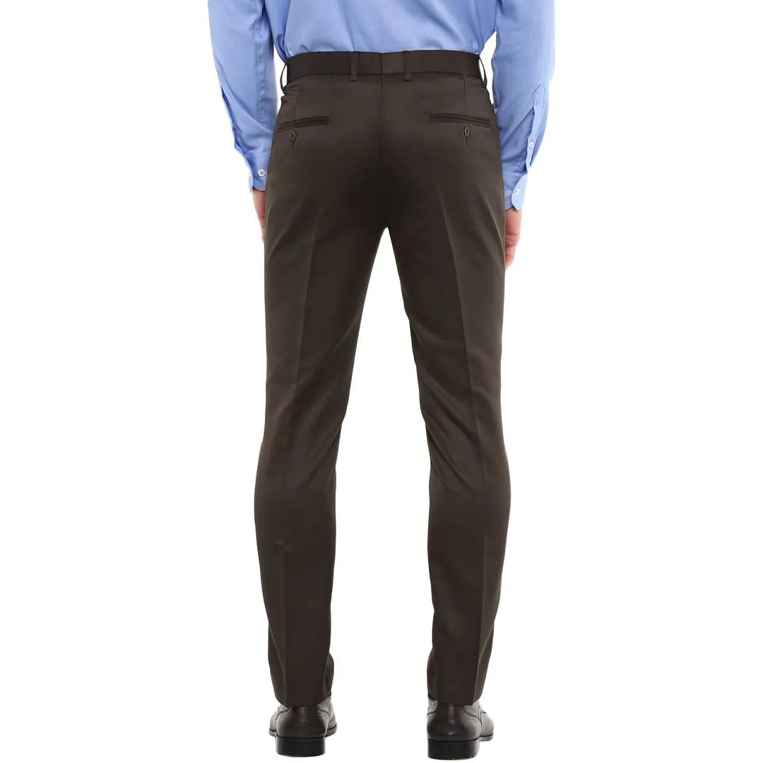 Green Slim Fit Formal Trouser