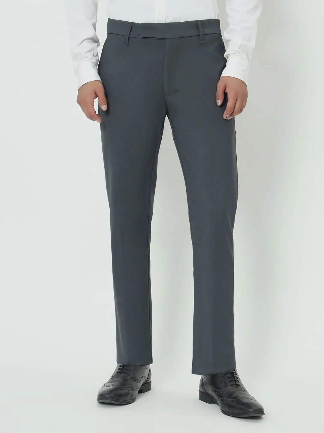 GREY SLIM TROUSERS