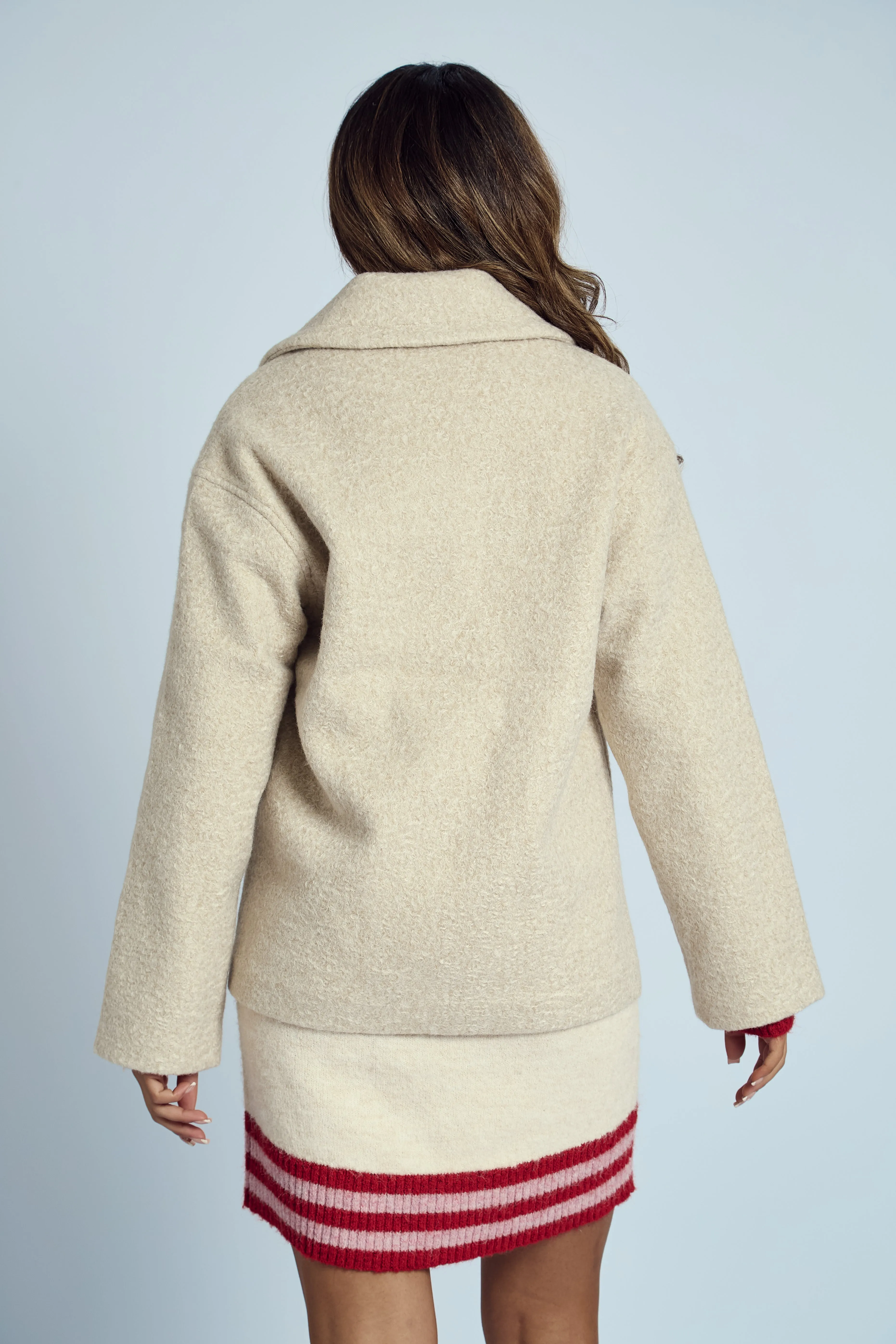 GROVER BOUCLE CROPPED COAT