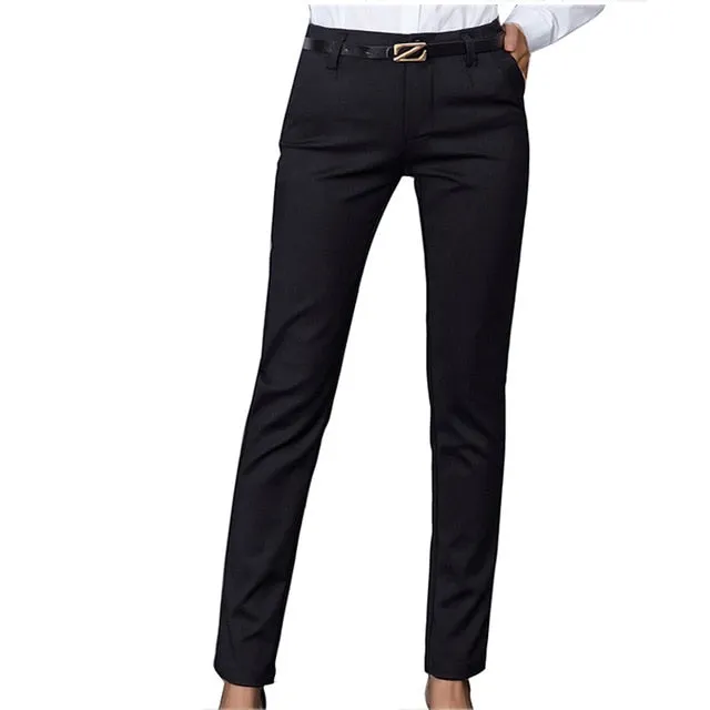 High Waist Pencil Trousers