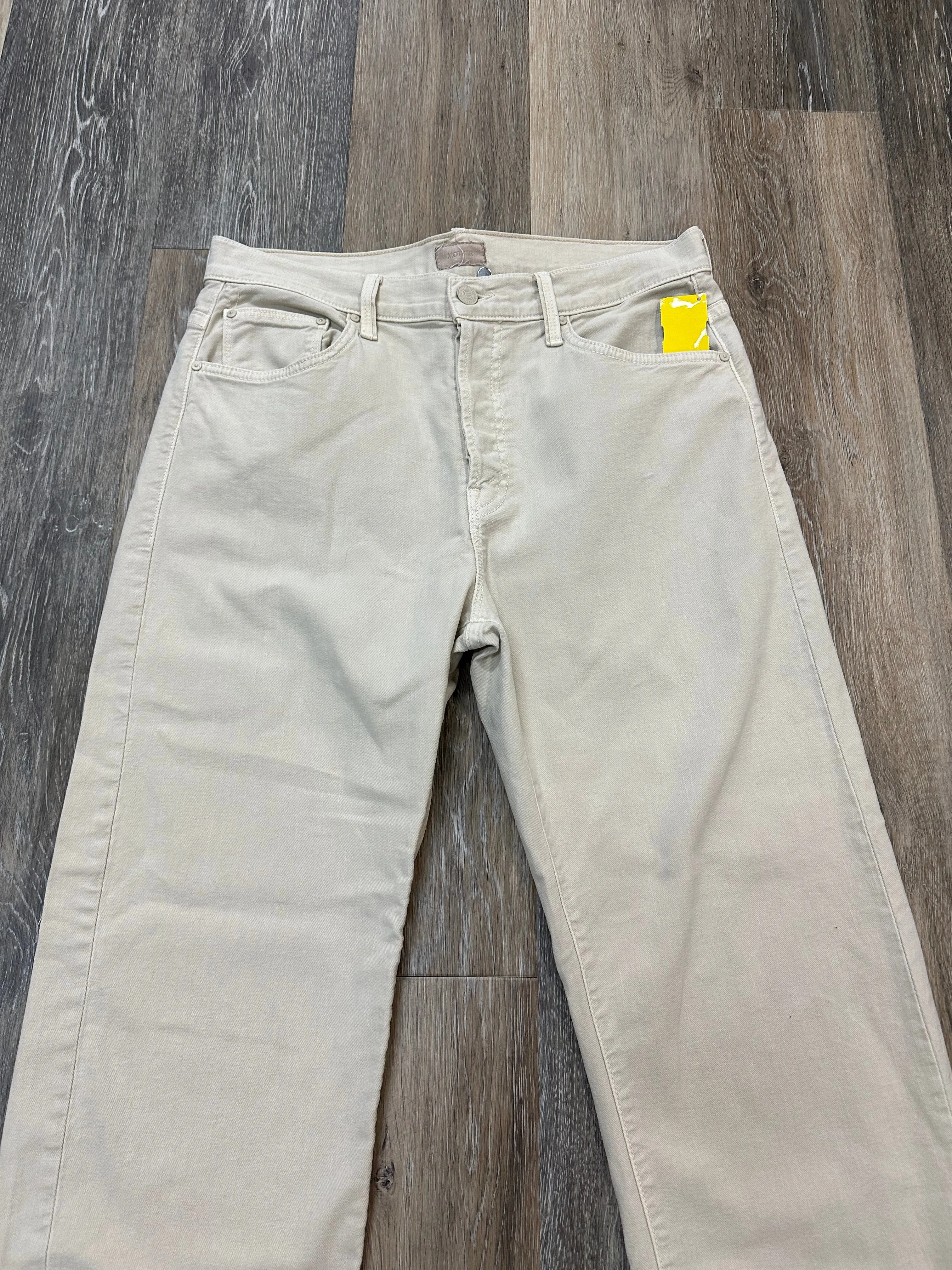 Jeans Designer By Mother Jeans In Cream, Size: 6/28