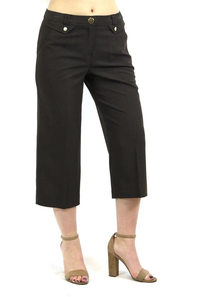 Larry Levine Stretchable Crop Pants