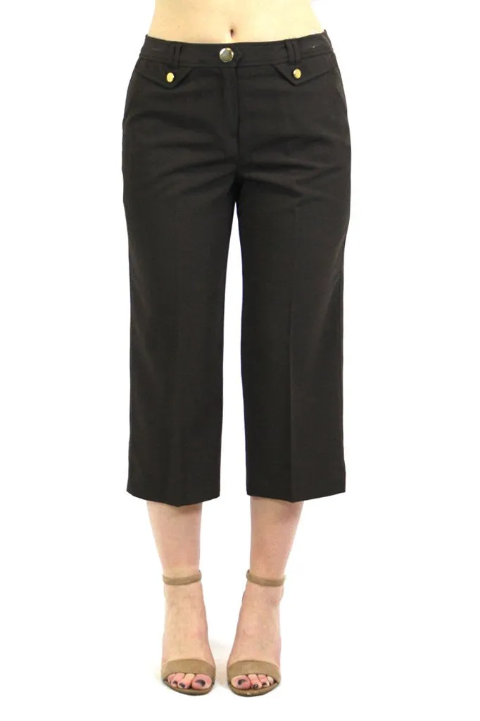 Larry Levine Stretchable Crop Pants