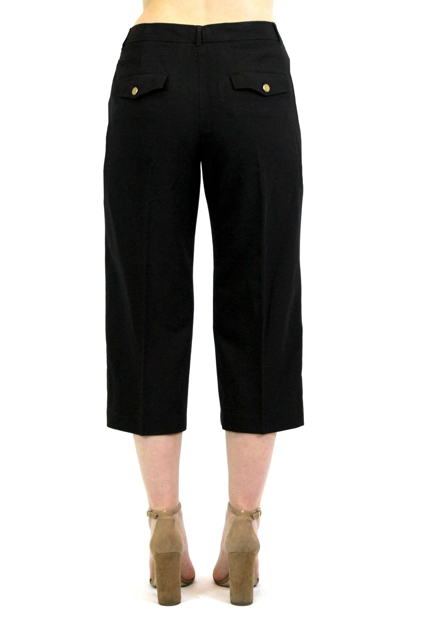 Larry Levine Stretchable Crop Pants