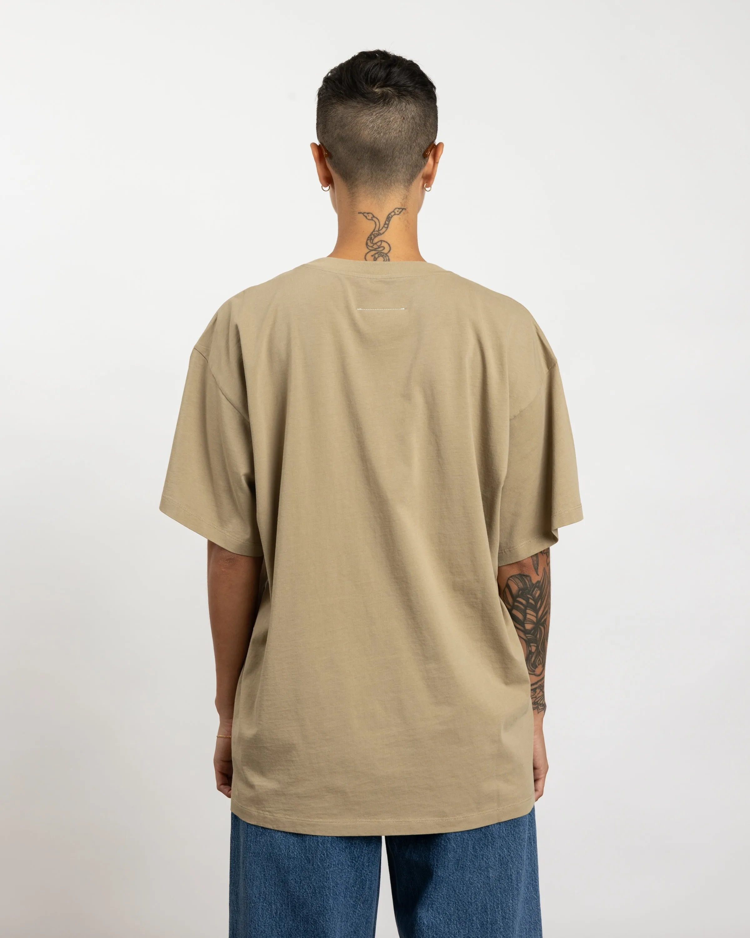 Logo T-Shirt in Beige