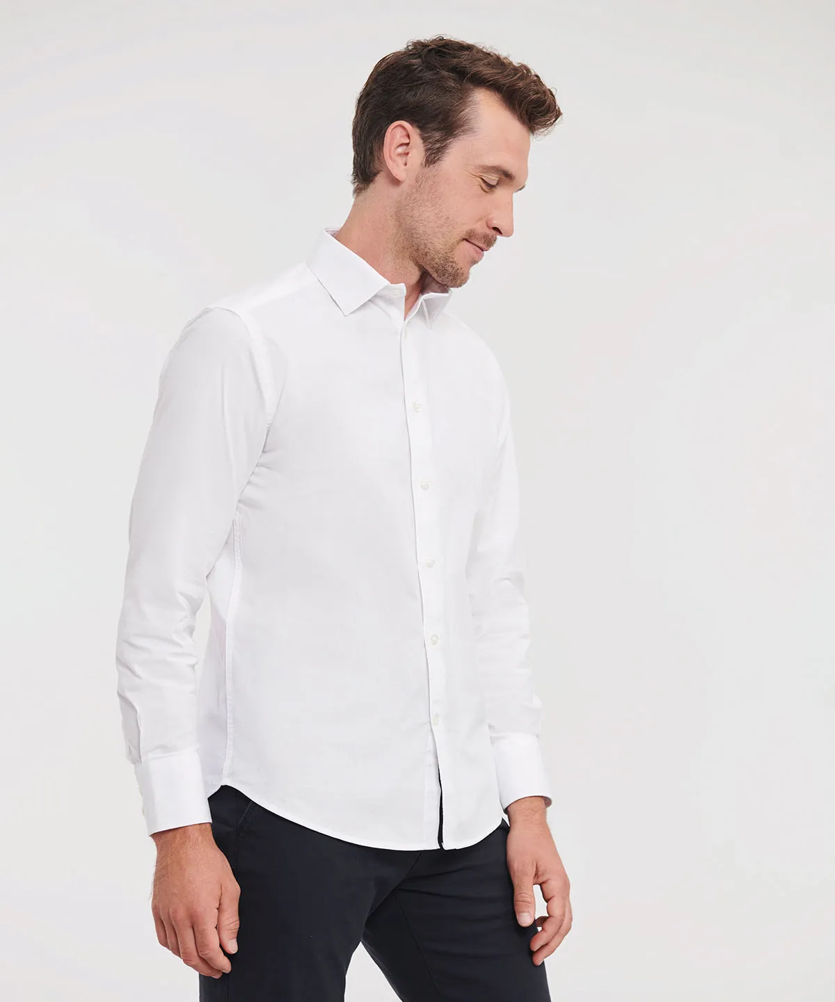 Long sleeve easycare fitted shirt | Port